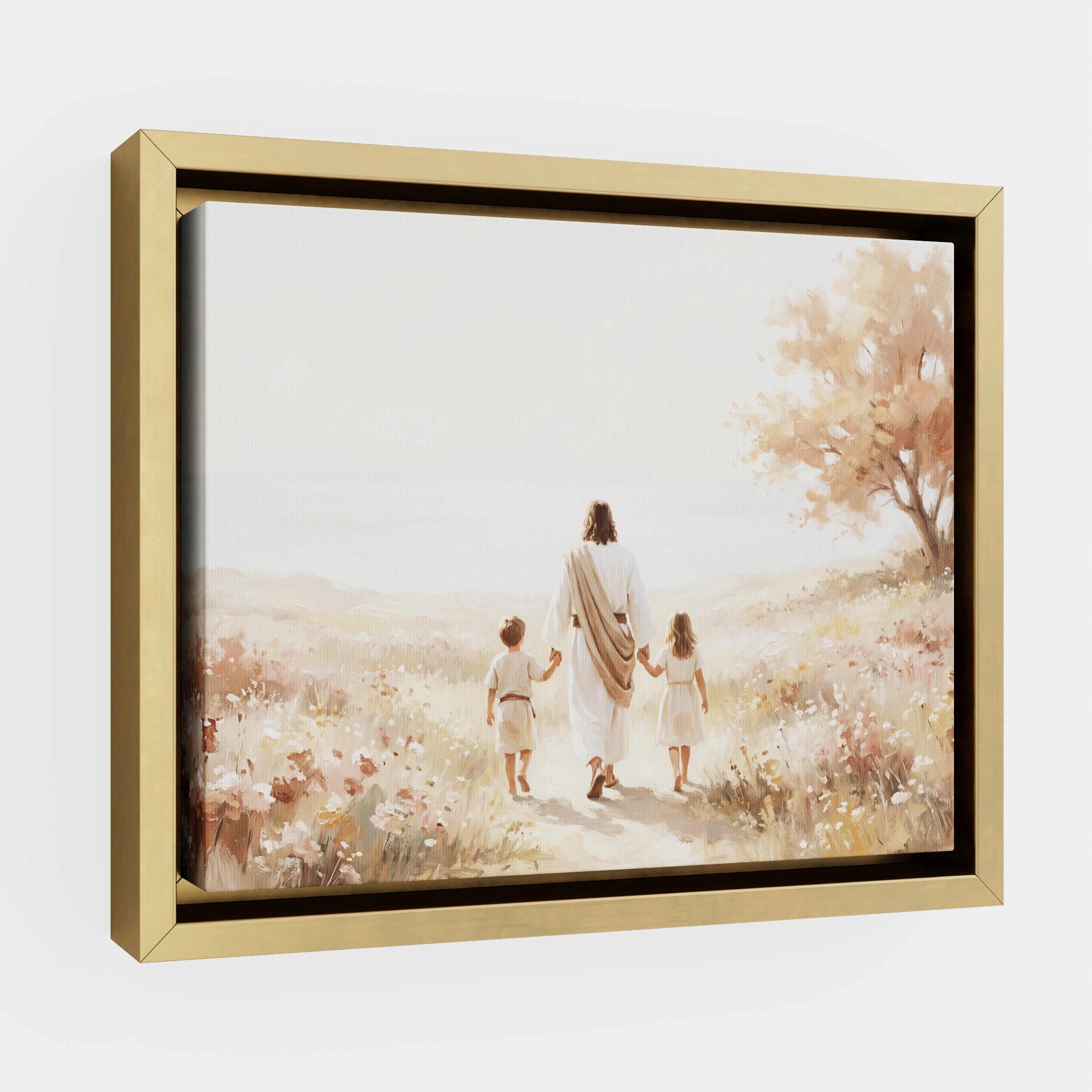 He Took Their Hands - Canvas