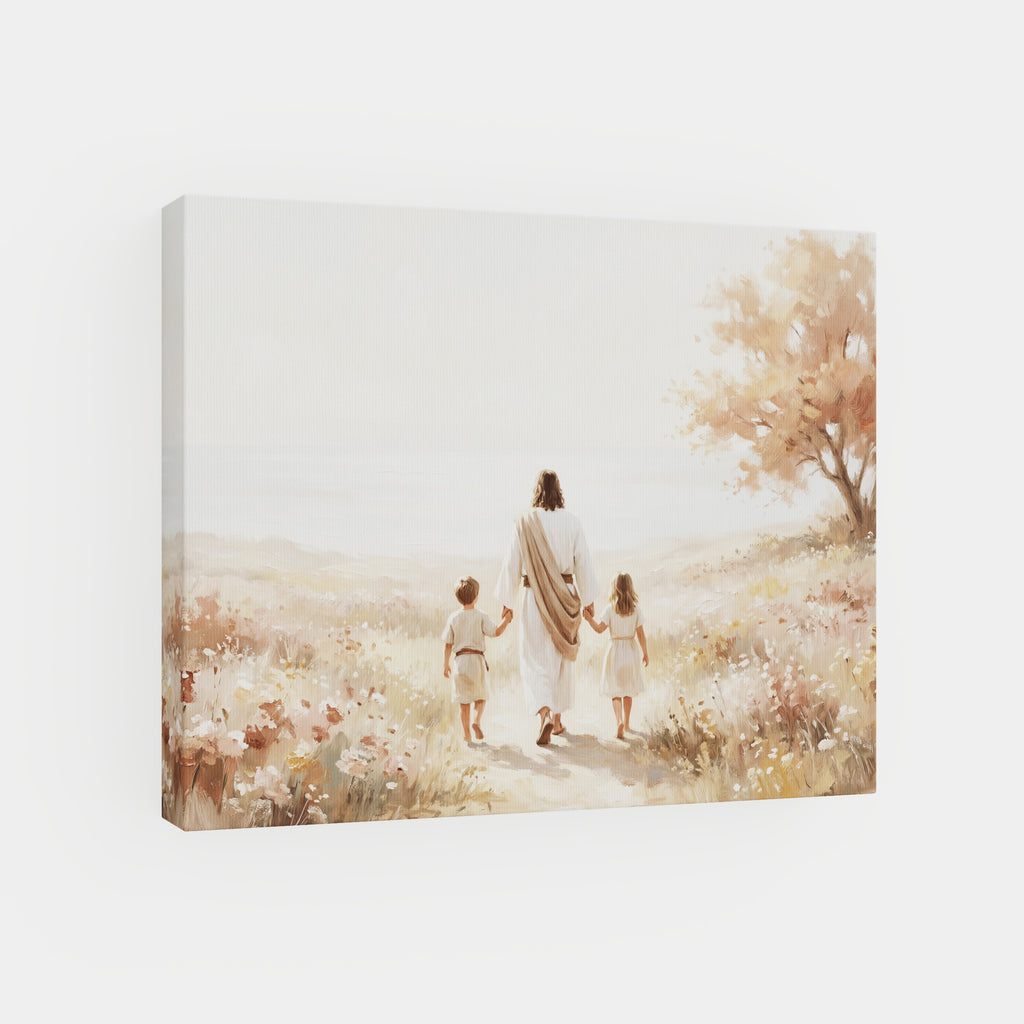 He Took Their Hands - Canvas