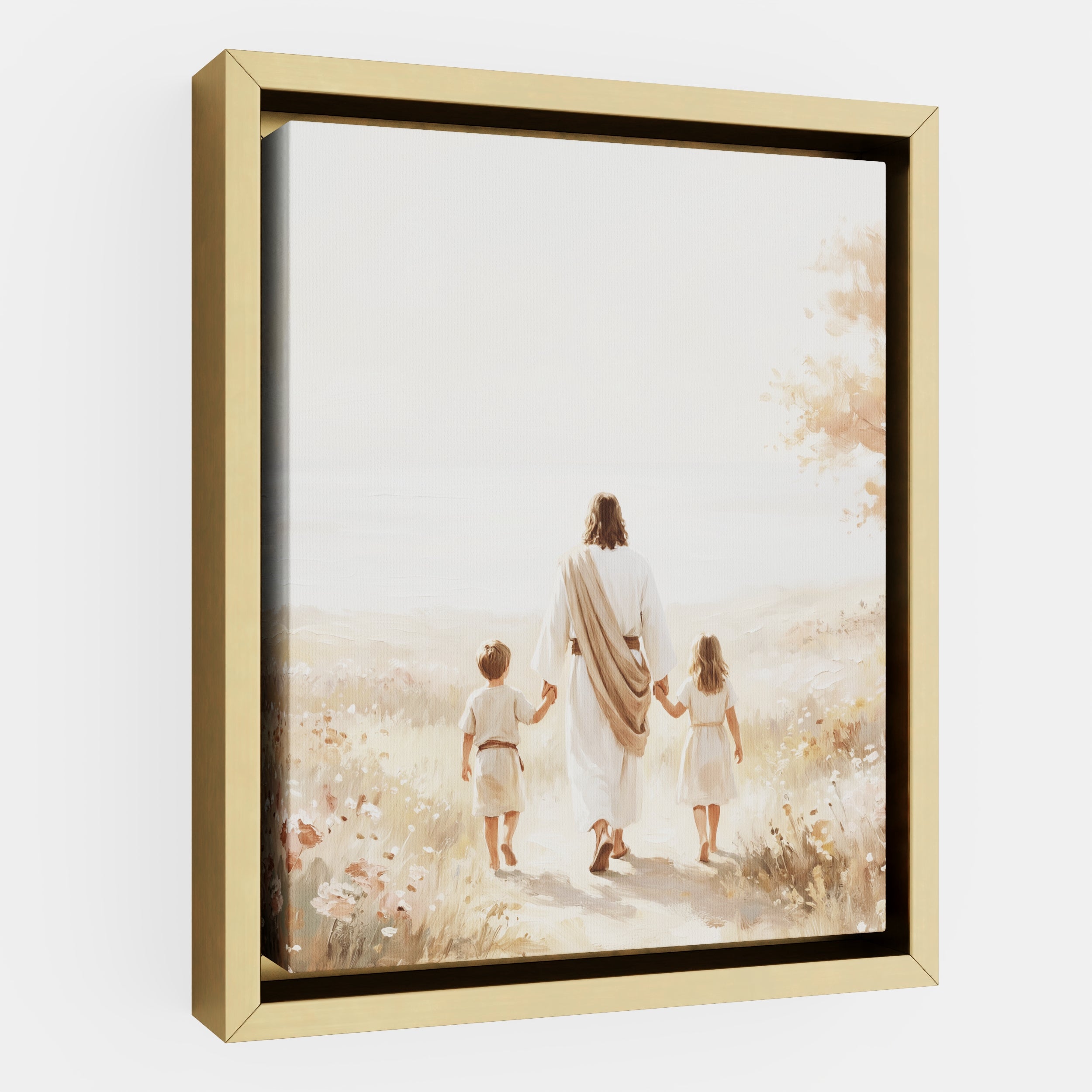 He Took Their Hands - Canvas