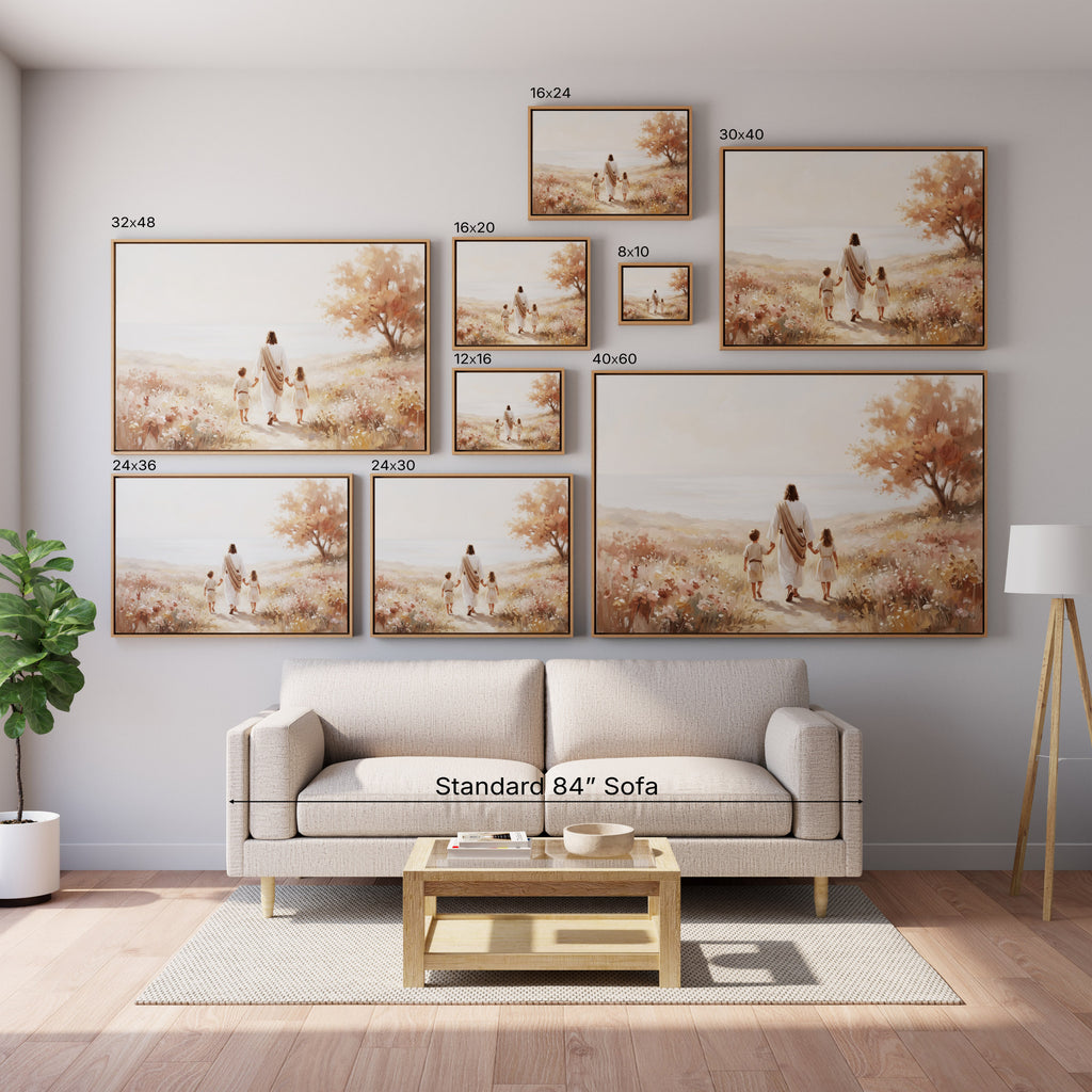 He Took Their Hands - Canvas