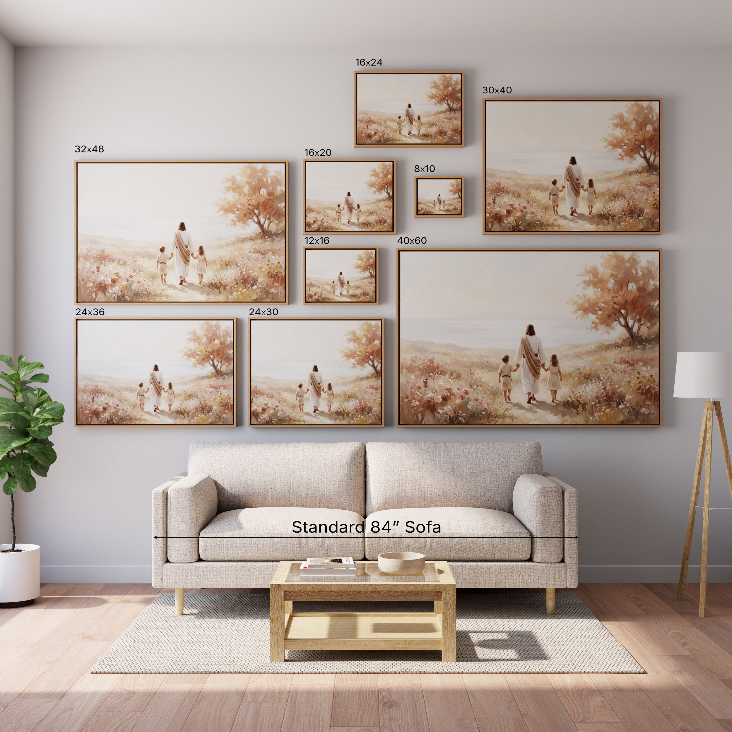 He Took Their Hands - Canvas