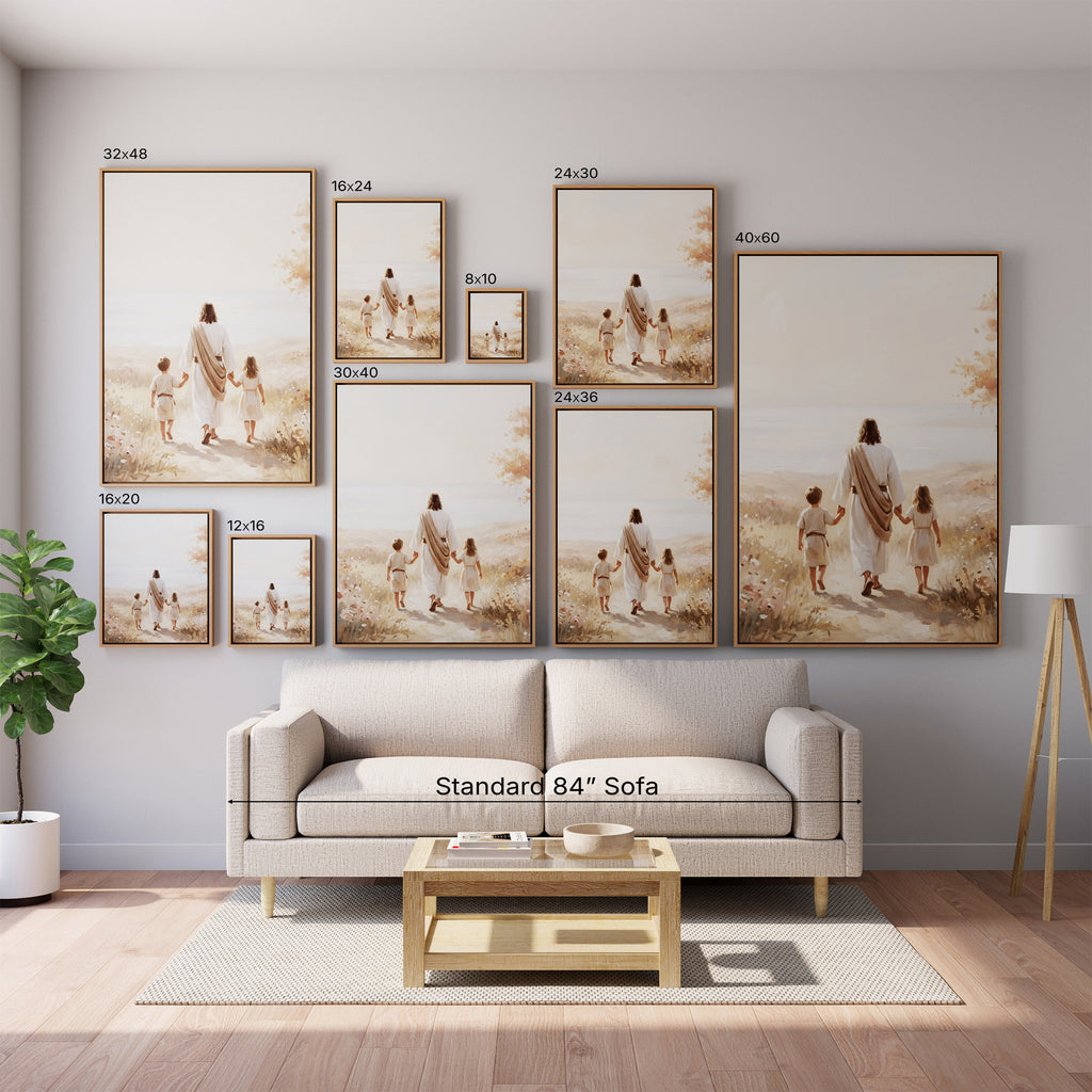 He Took Their Hands - Canvas