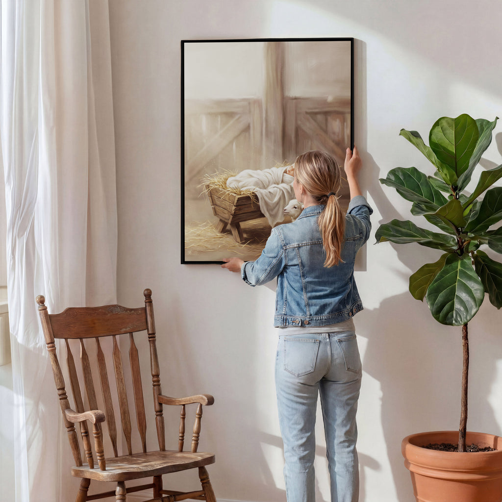 Away in a Manger - Canvas