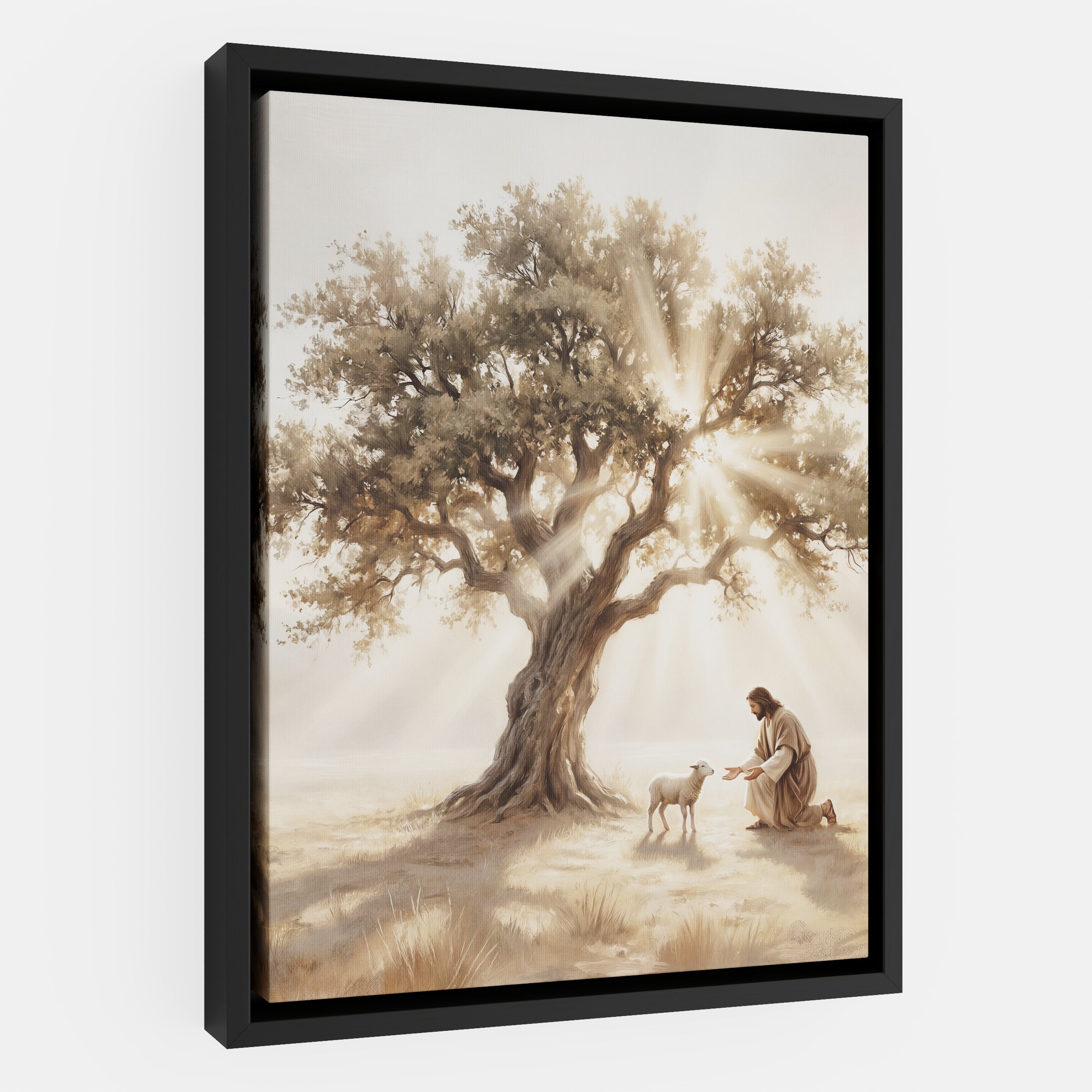 He Kneels for One - Canvas