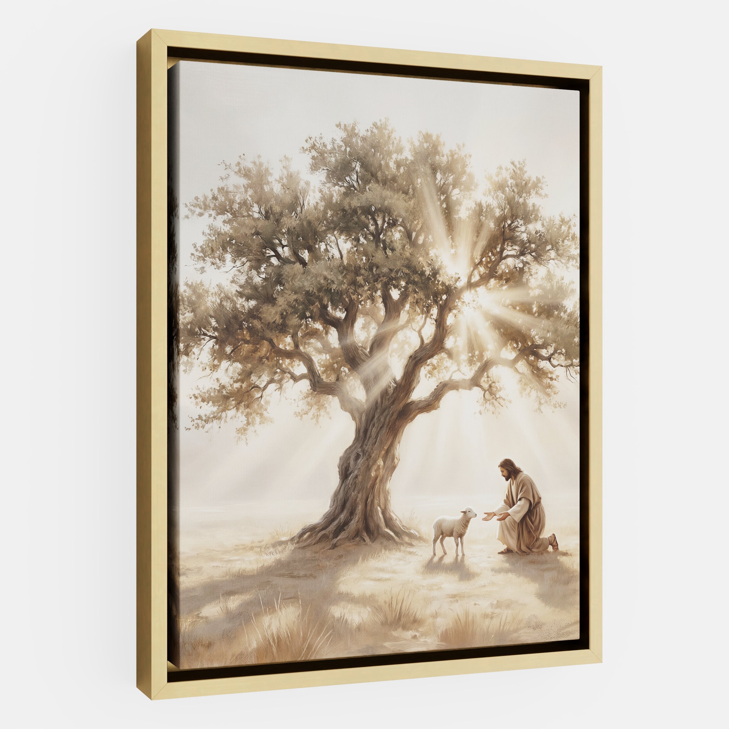 He Kneels for One - Canvas