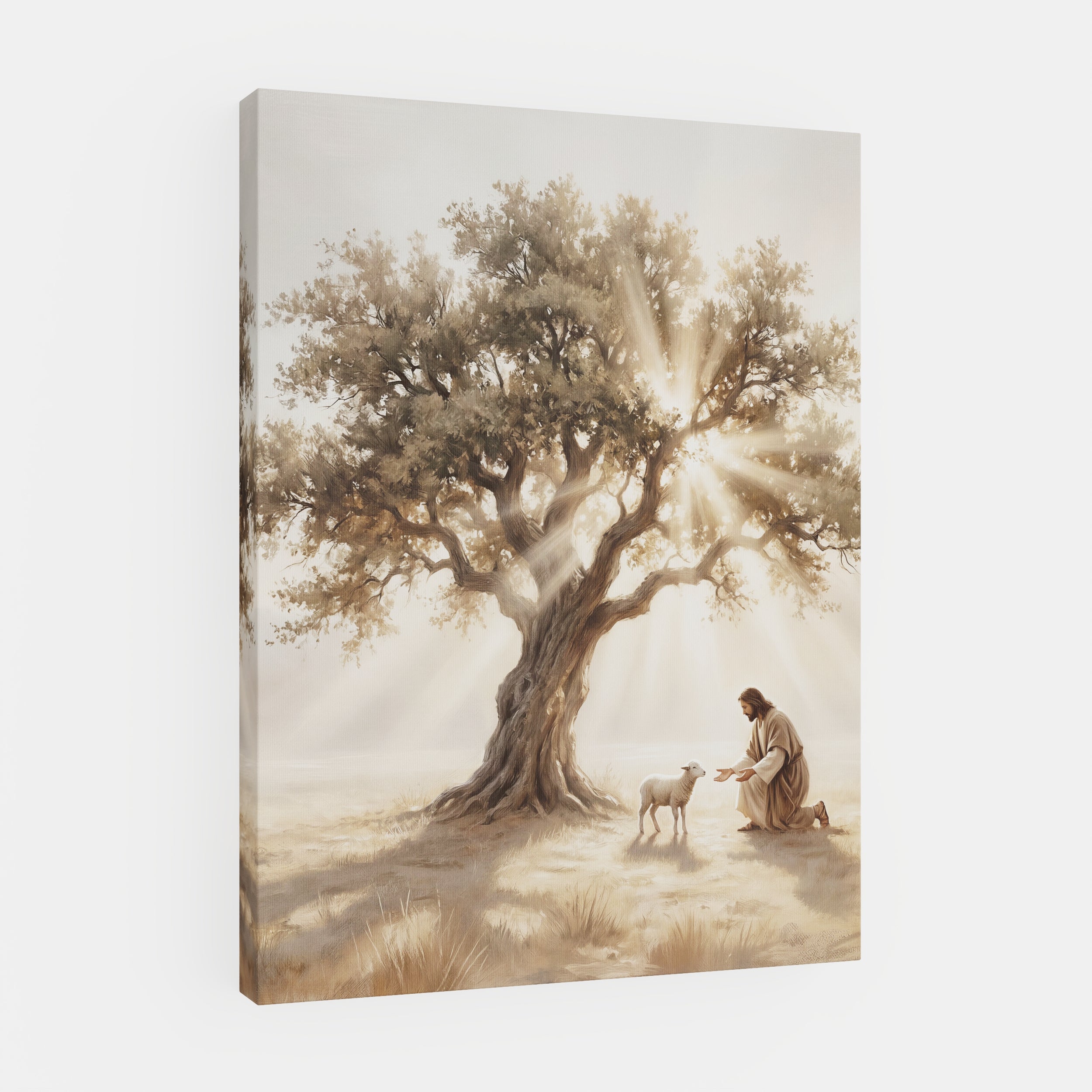 He Kneels for One - Canvas
