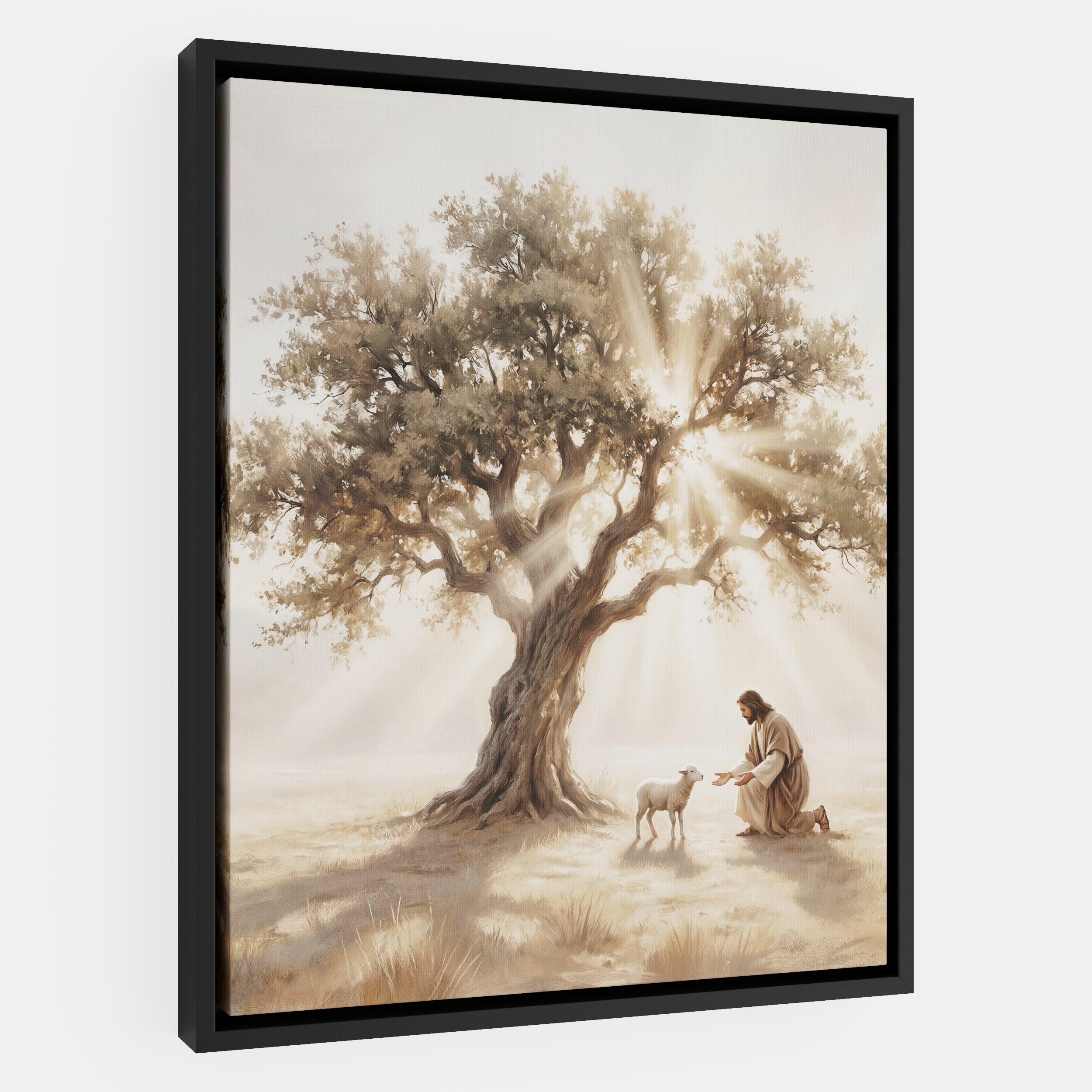 He Kneels for One - Canvas