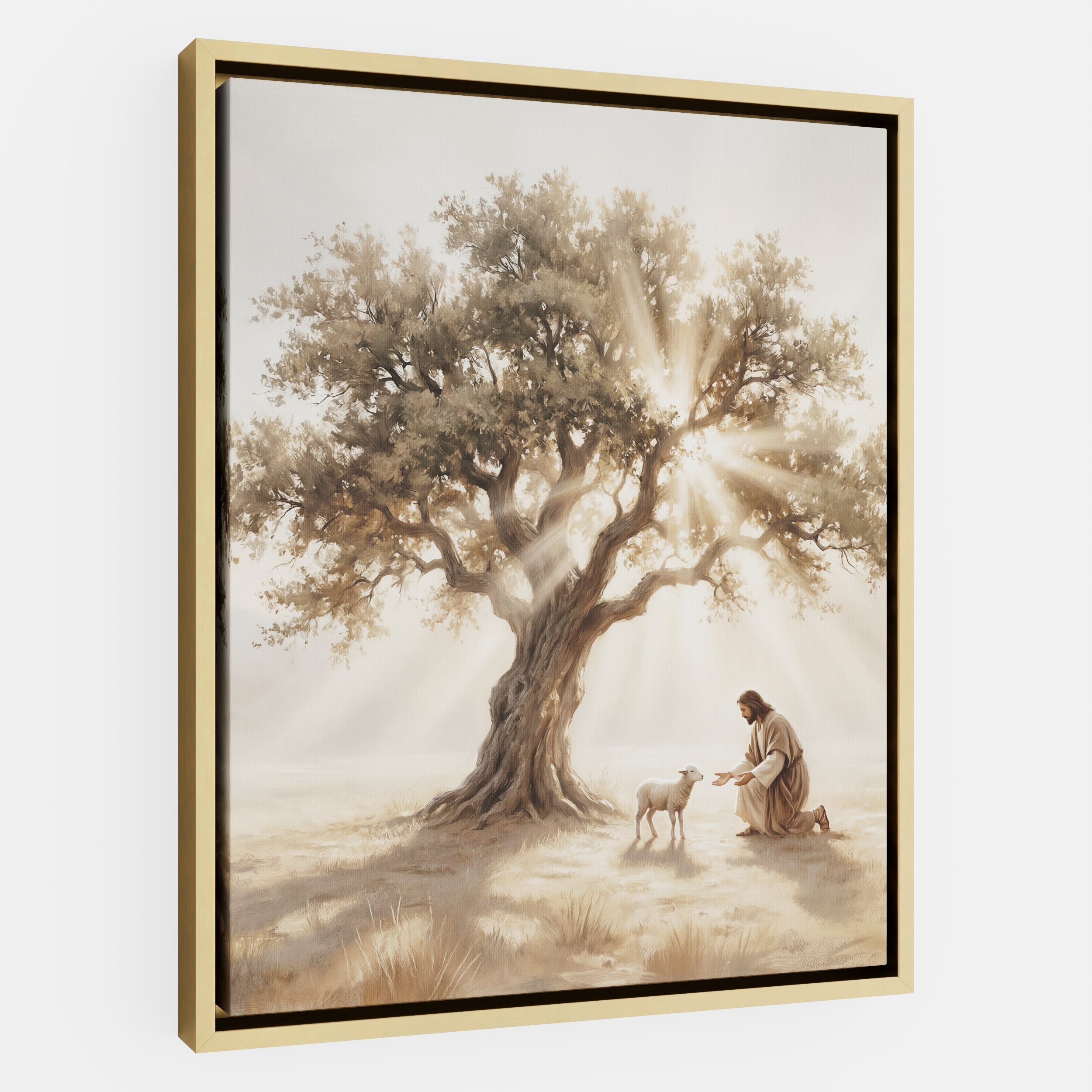 He Kneels for One - Canvas