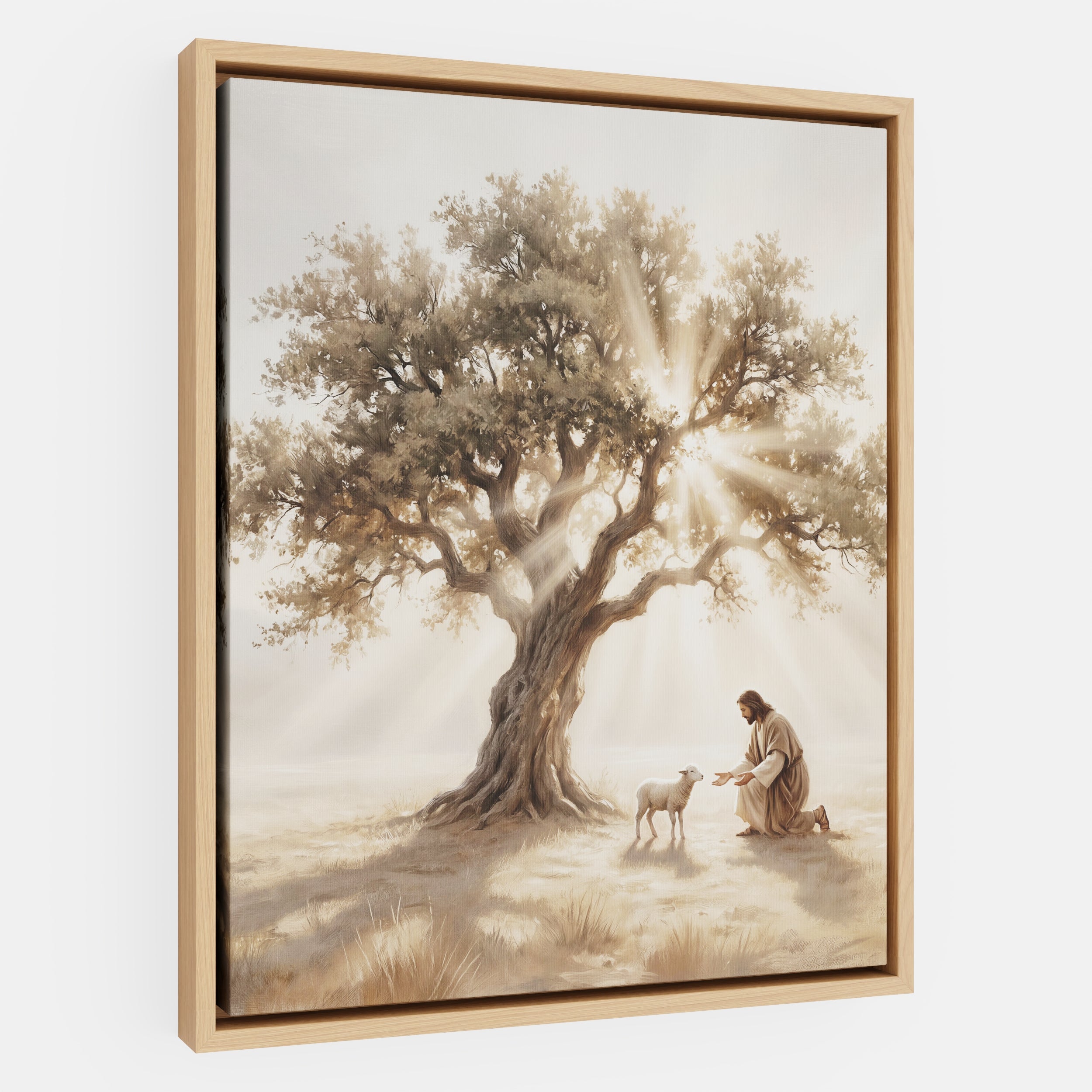 He Kneels for One - Canvas