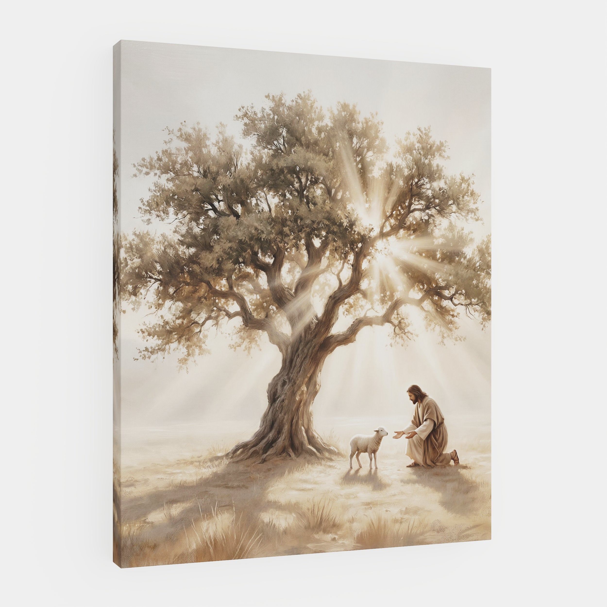 He Kneels for One - Canvas