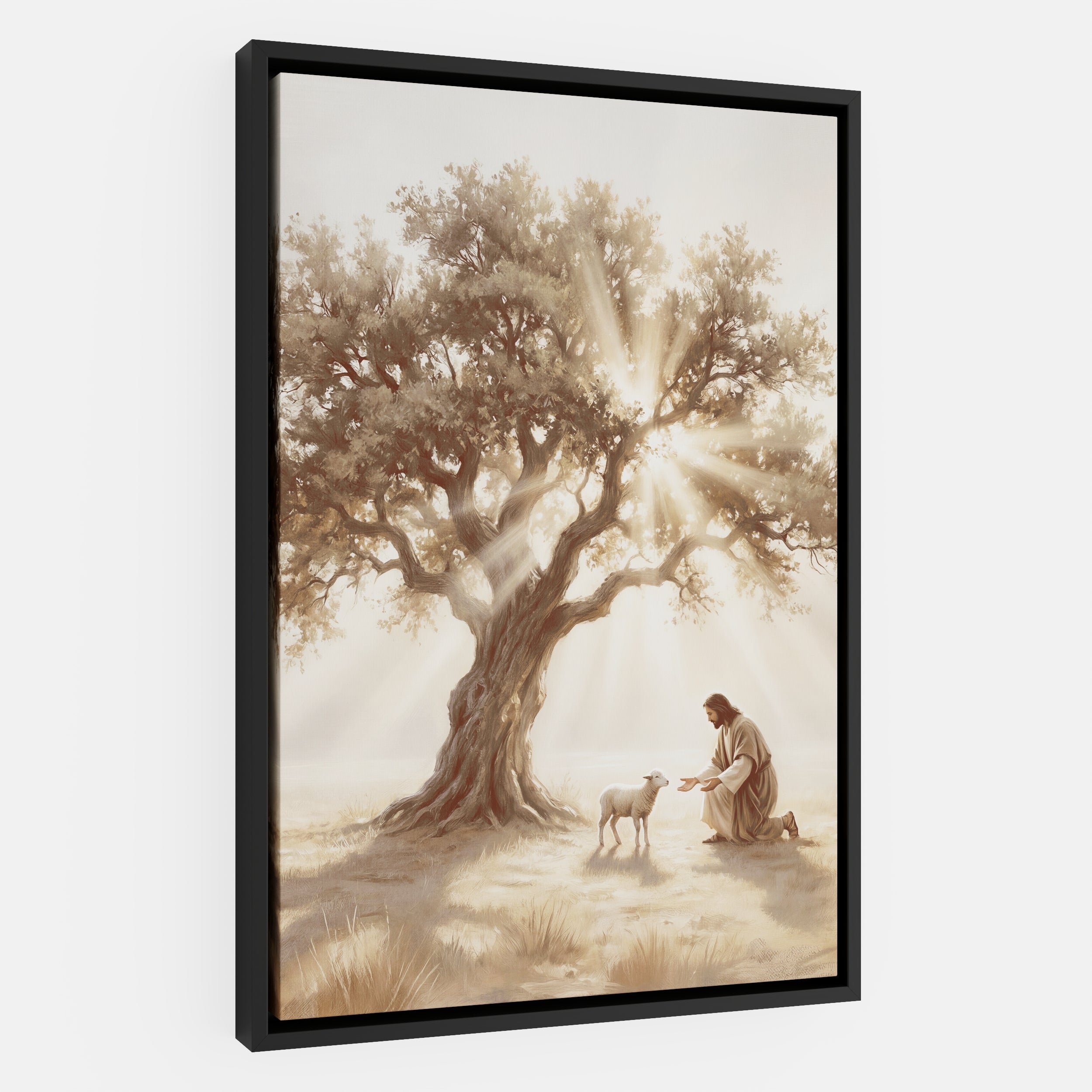 He Kneels for One - Canvas