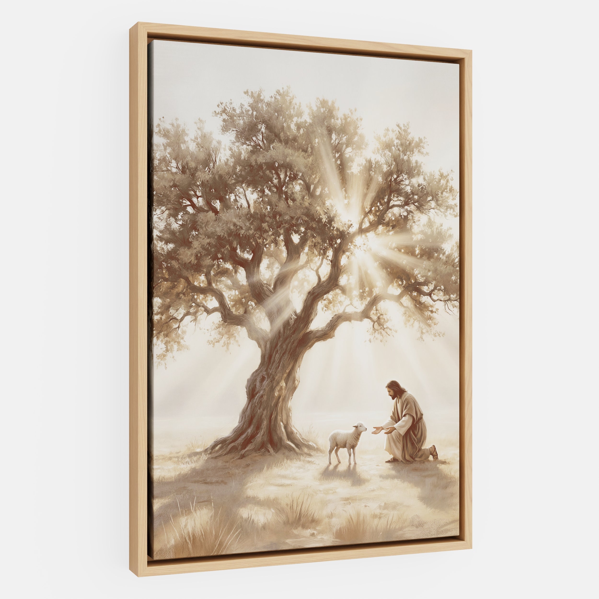 He Kneels for One - Canvas