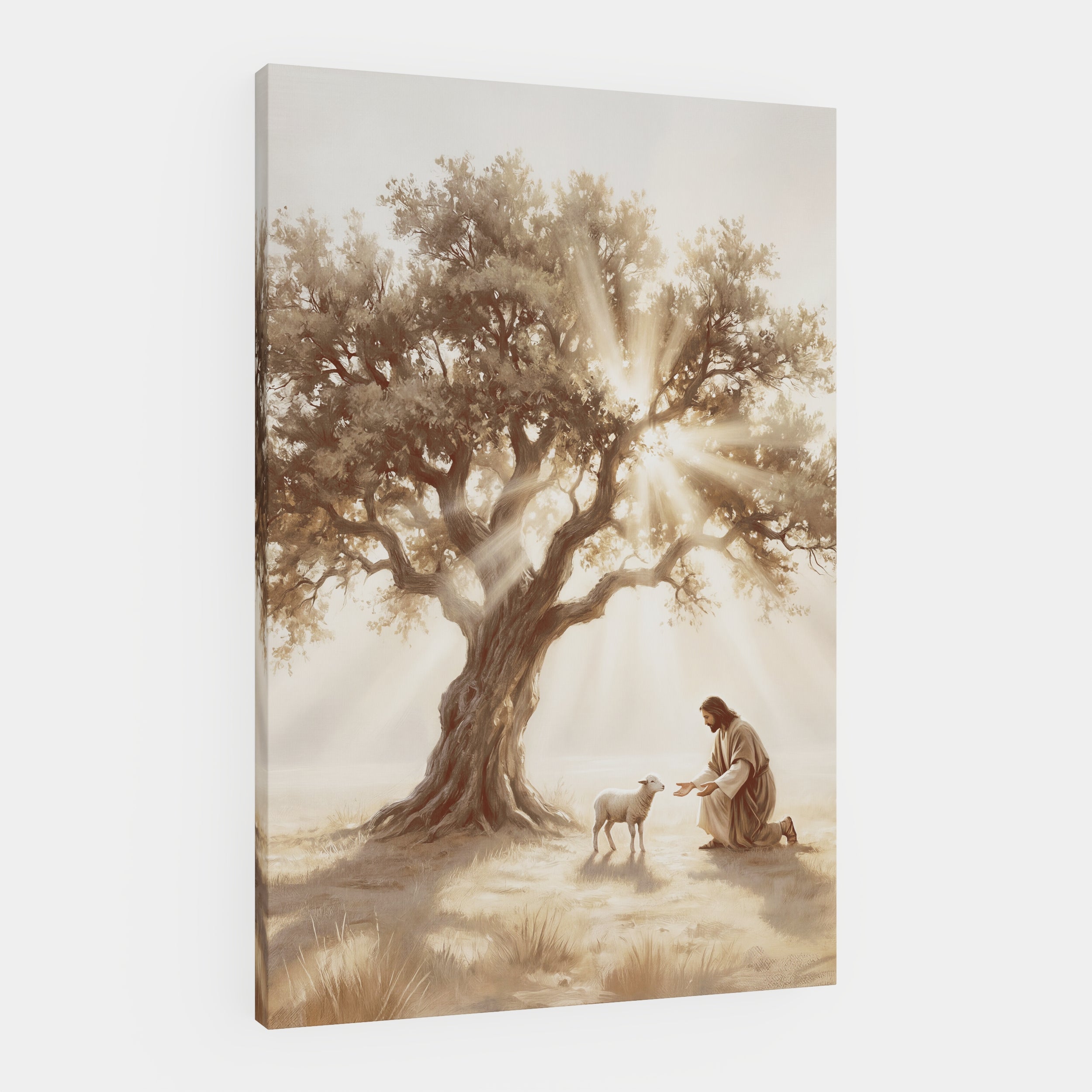 He Kneels for One - Canvas