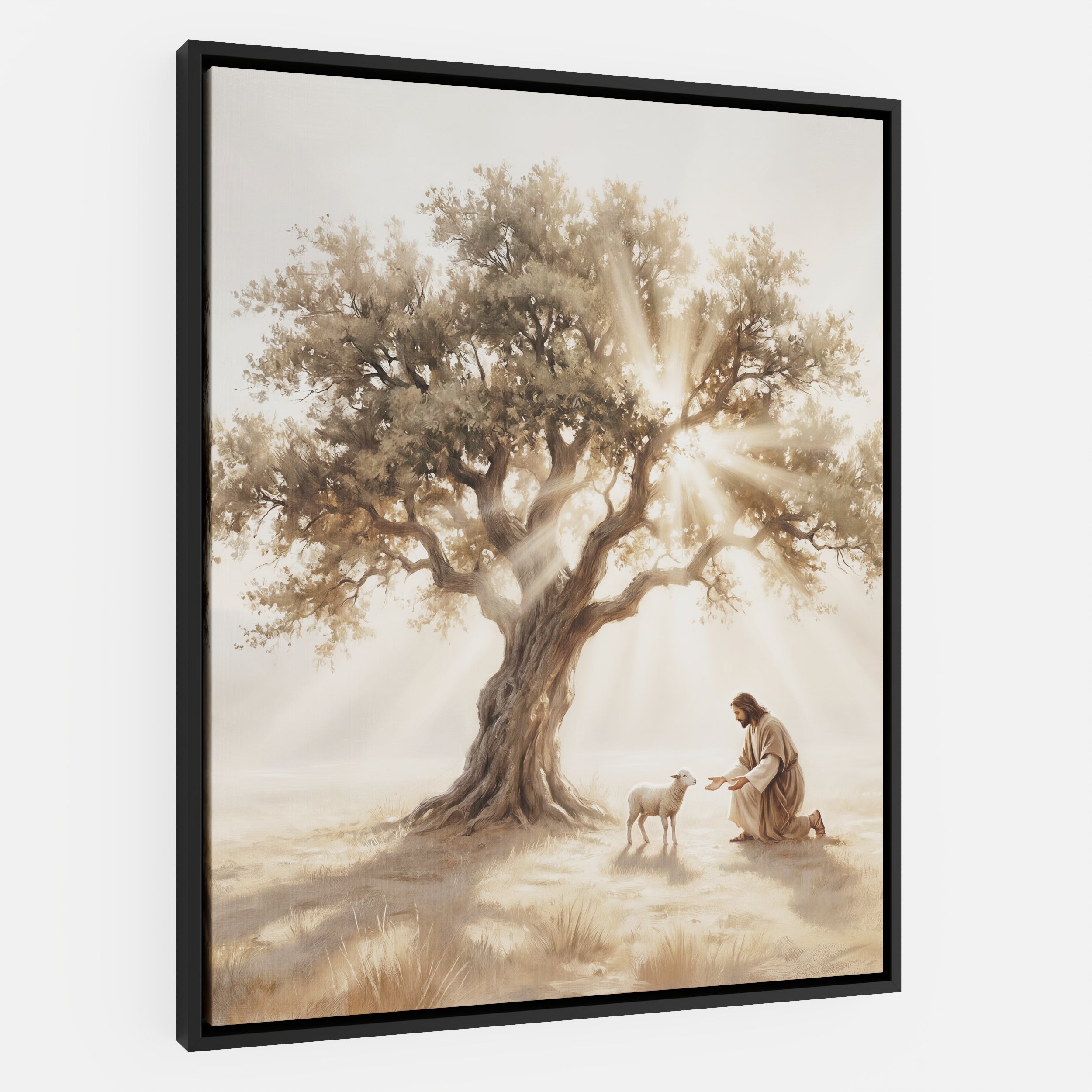 He Kneels for One - Canvas