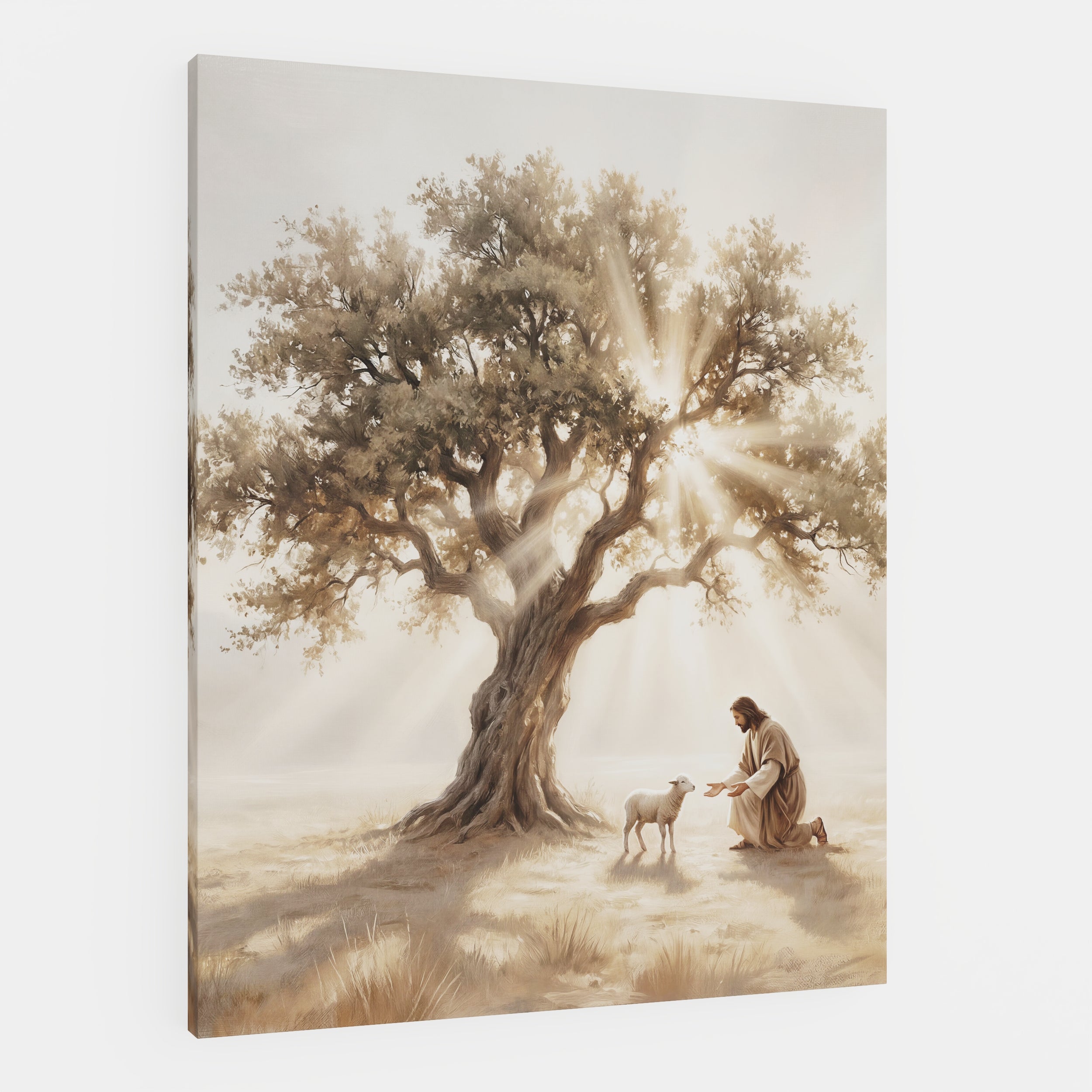 He Kneels for One - Canvas