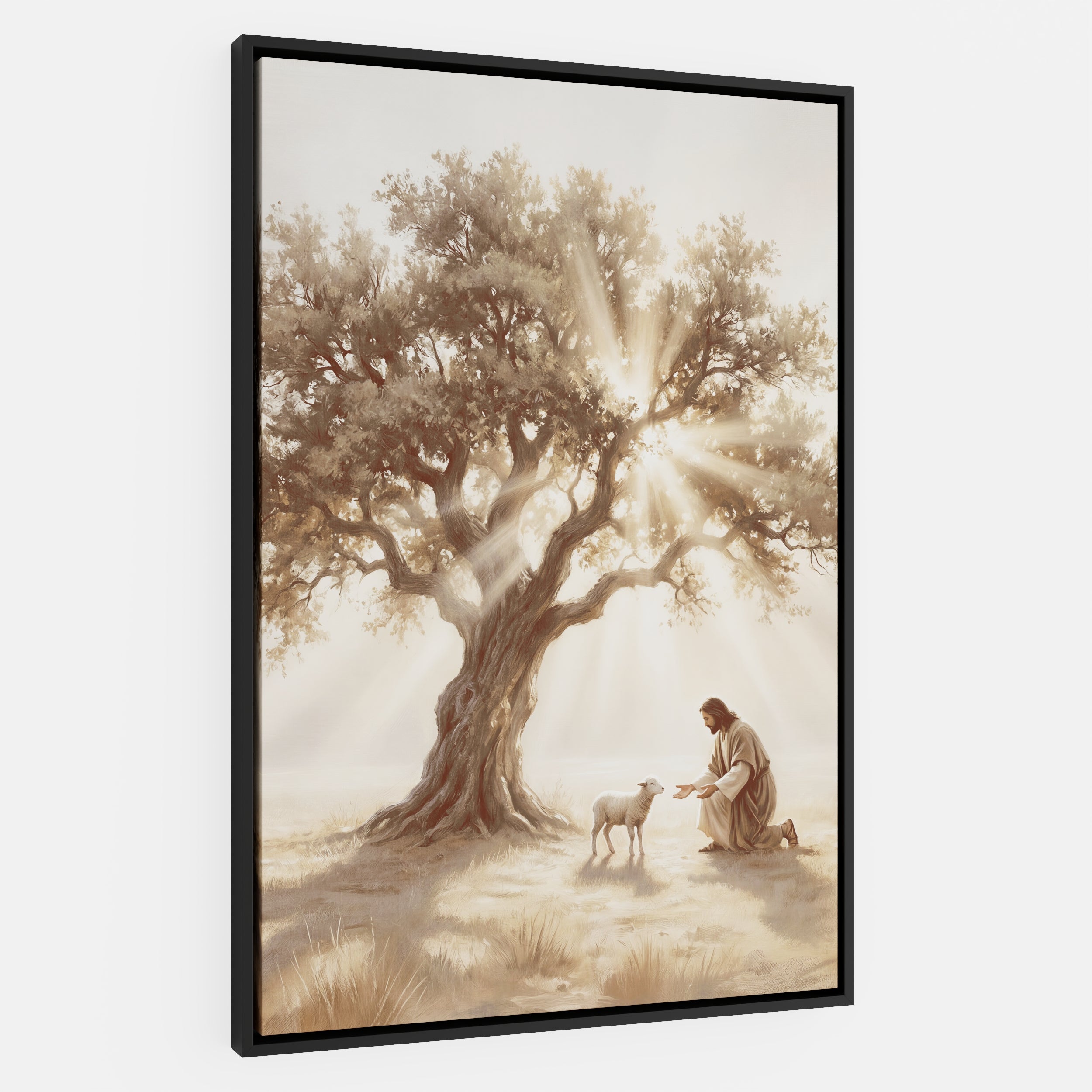 He Kneels for One - Canvas
