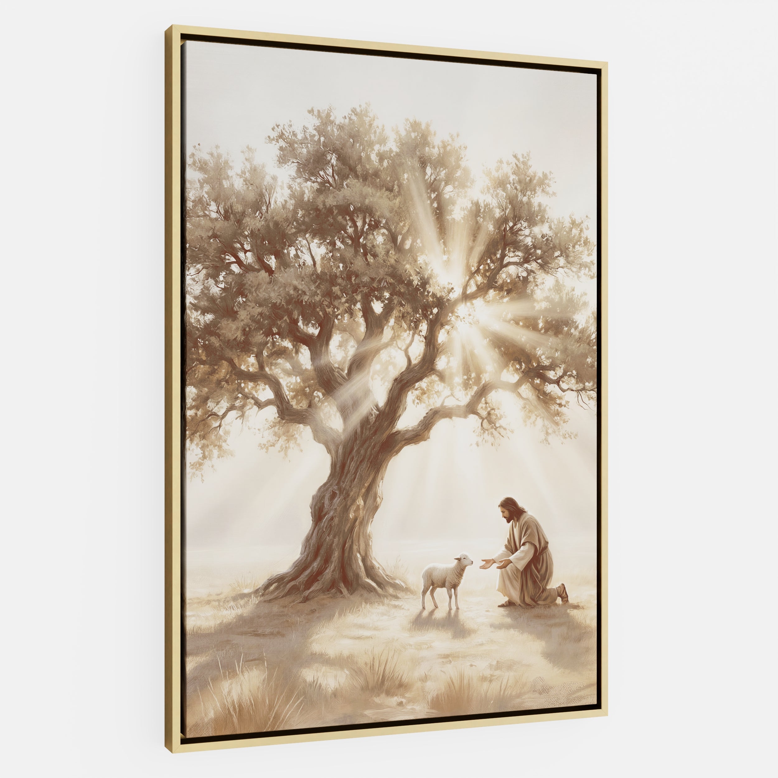 He Kneels for One - Canvas