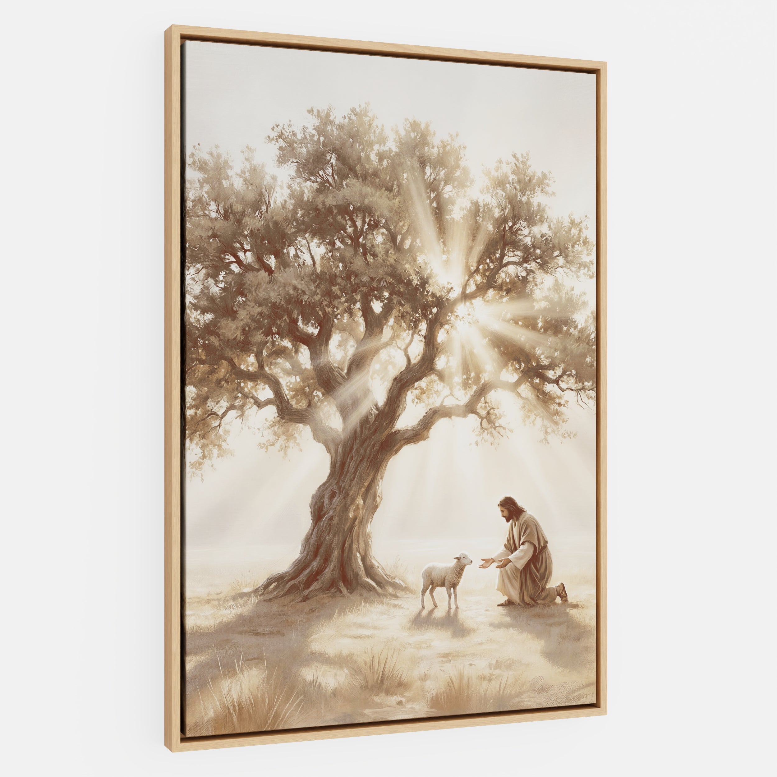 He Kneels for One - Canvas