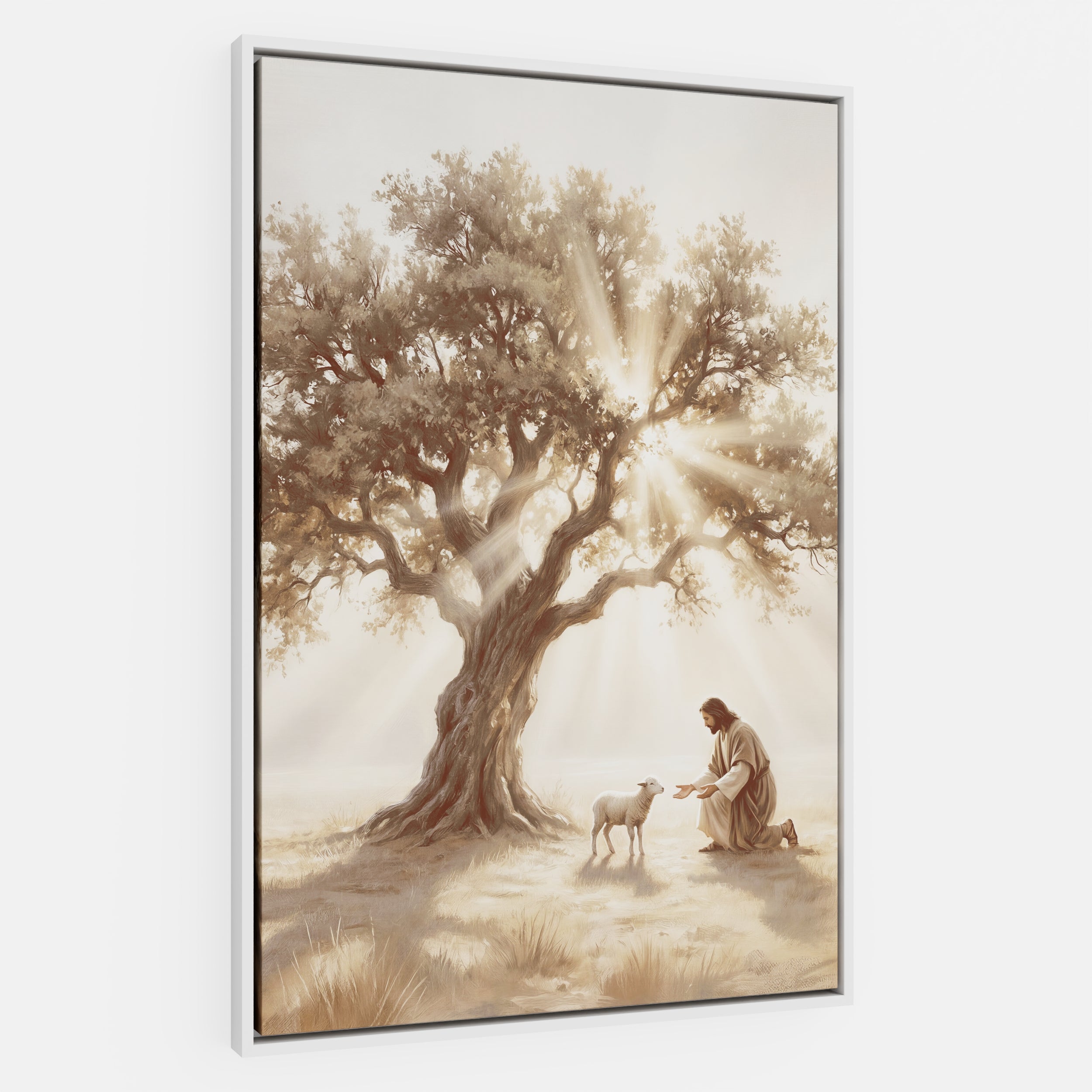 He Kneels for One - Canvas