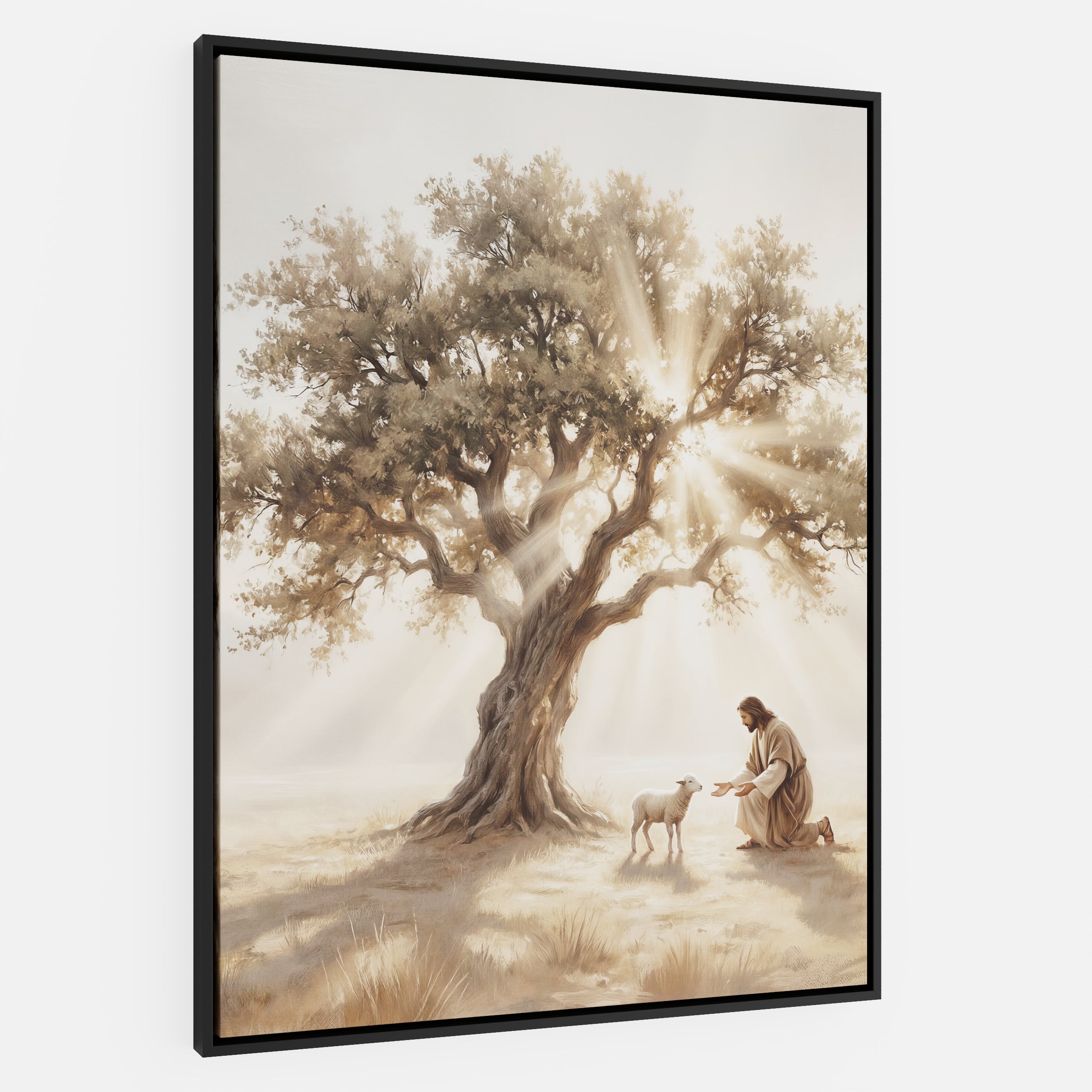 He Kneels for One - Canvas