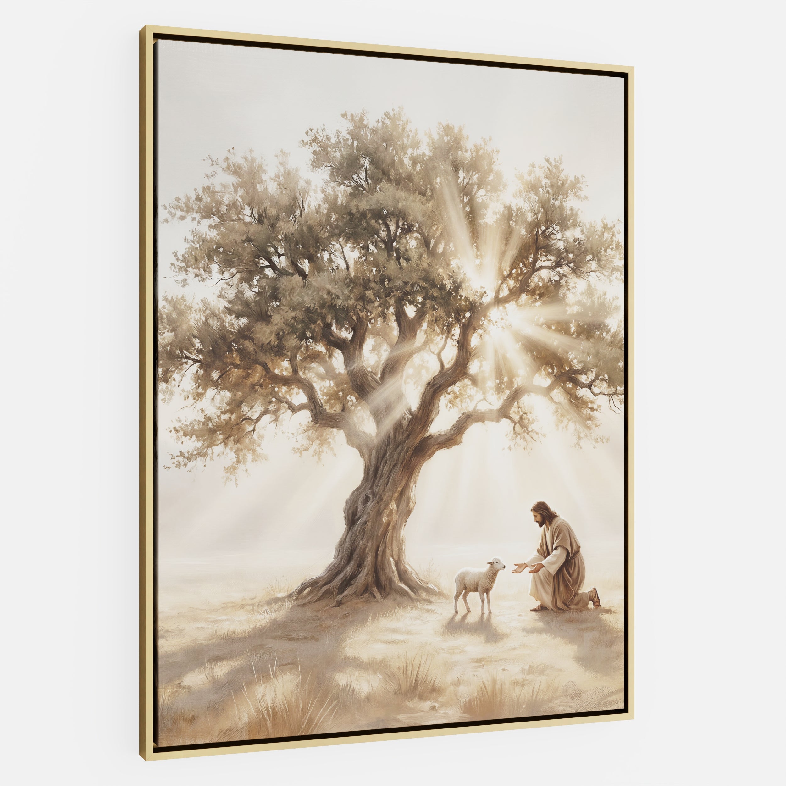 He Kneels for One - Canvas