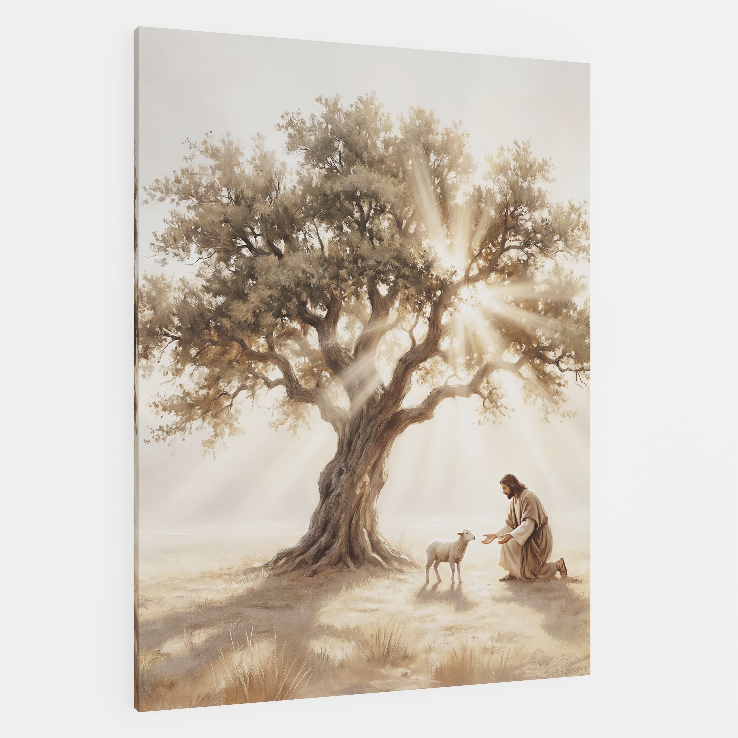 He Kneels for One - Canvas