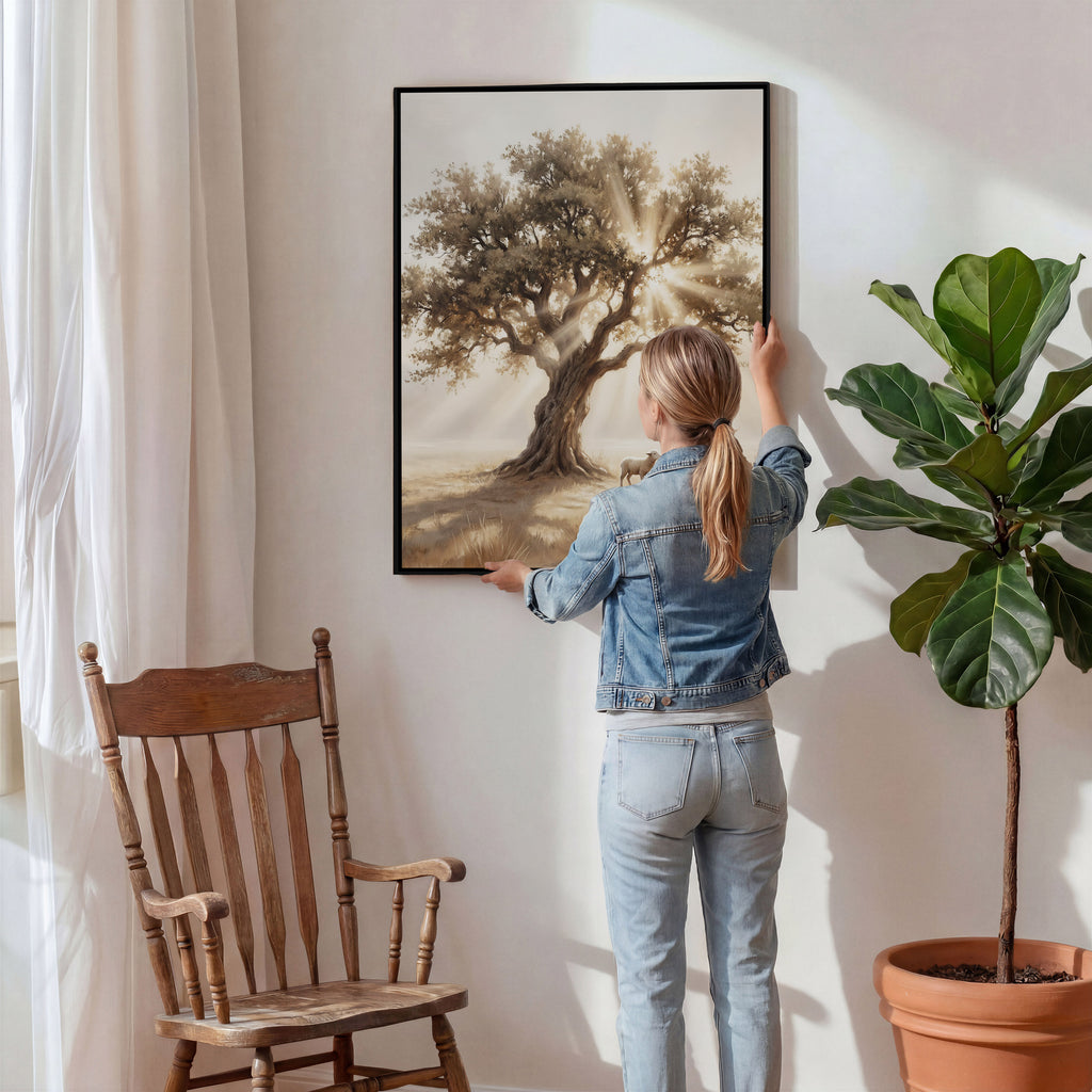 He Kneels for One - Canvas