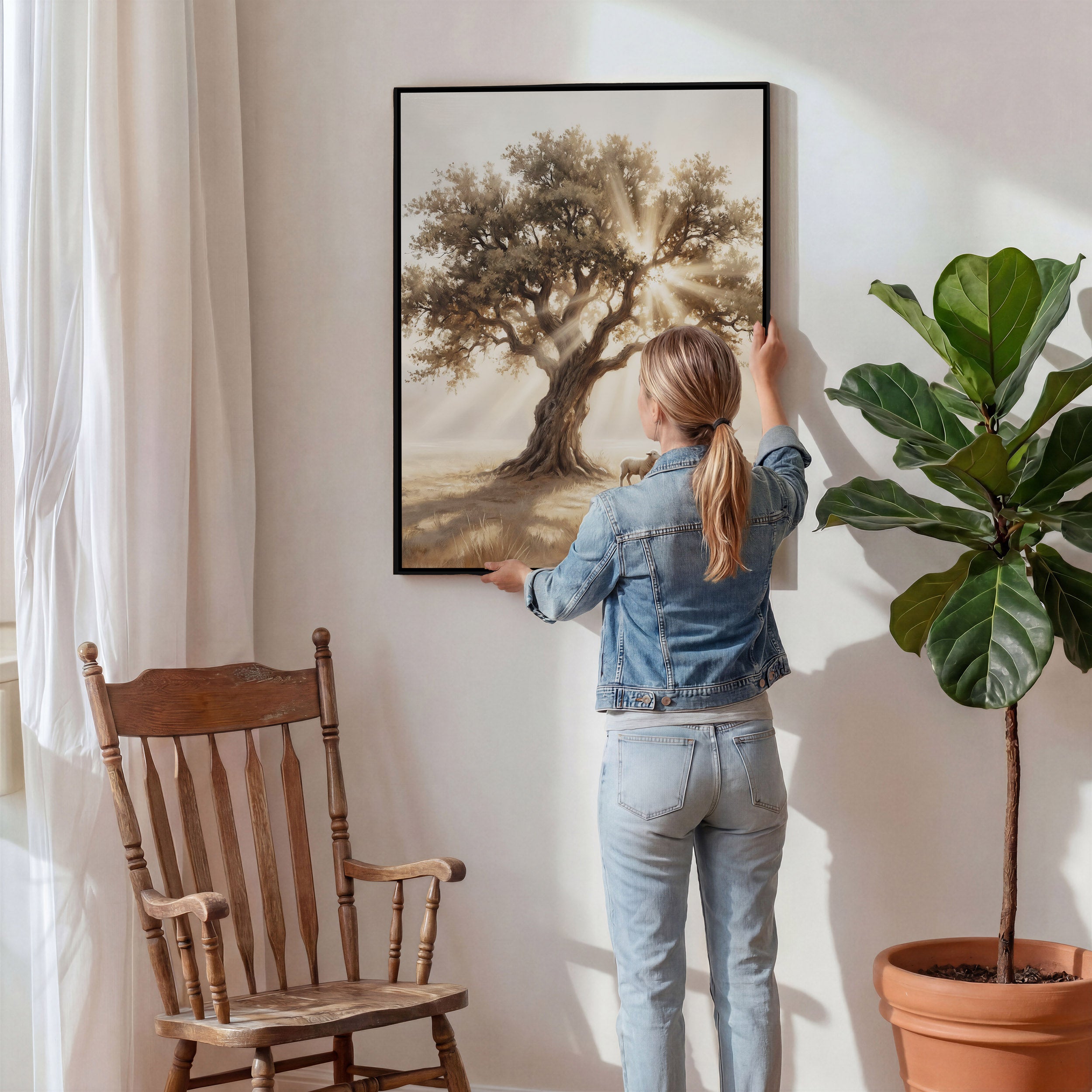 He Kneels for One - Canvas