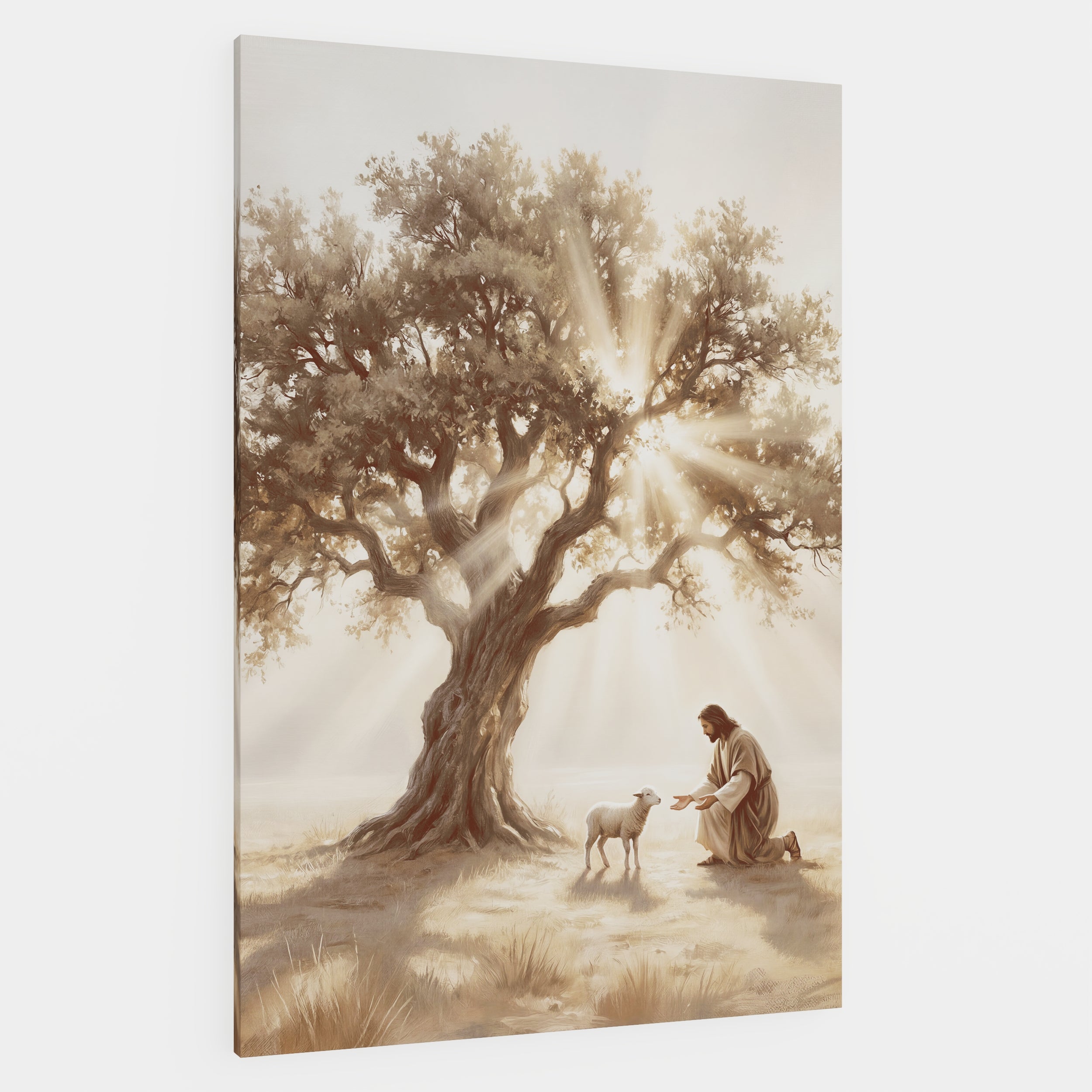He Kneels for One - Canvas