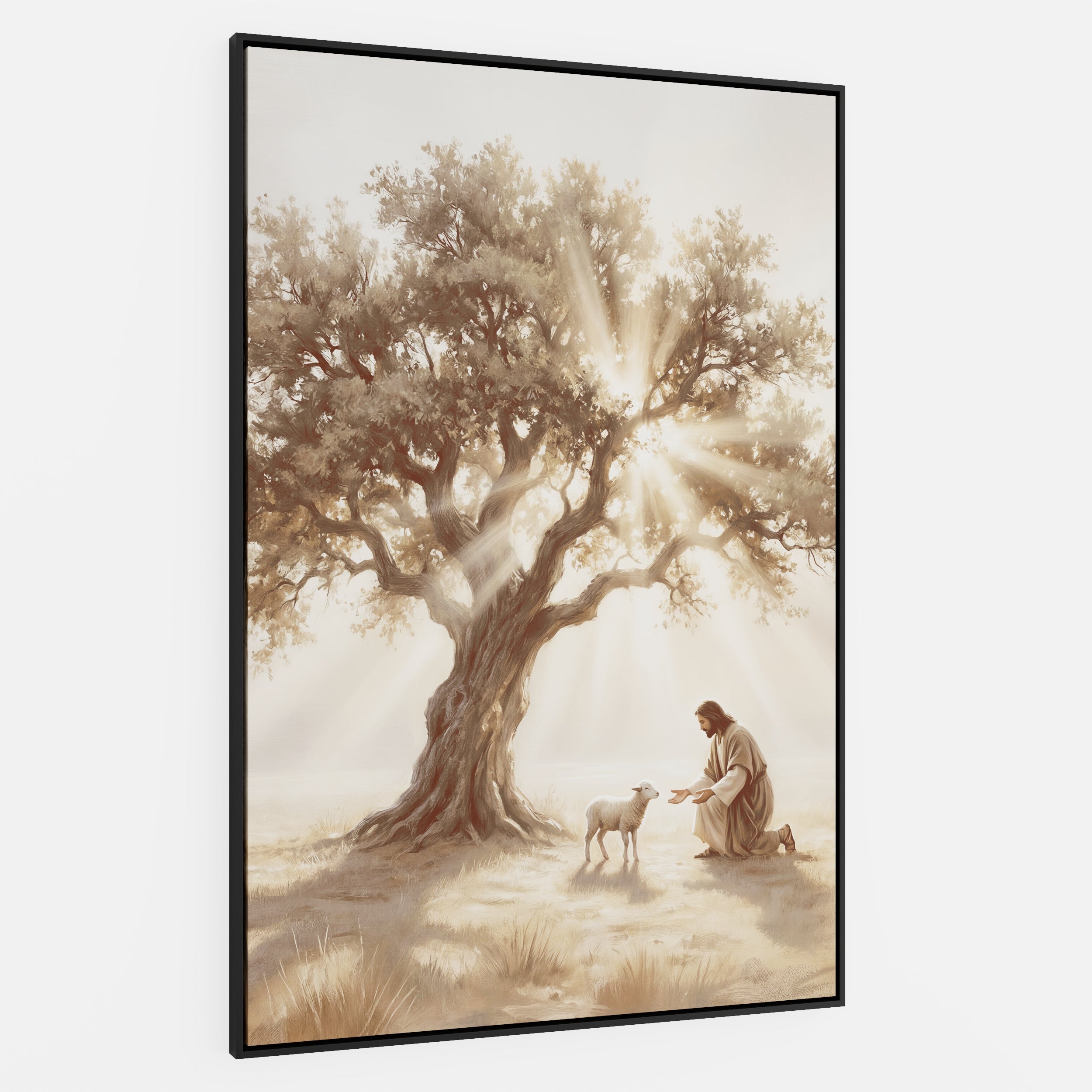 He Kneels for One - Canvas