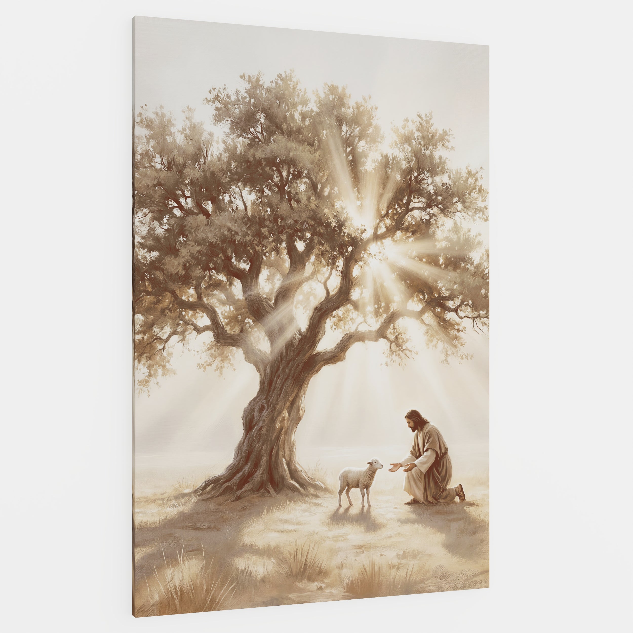 He Kneels for One - Canvas