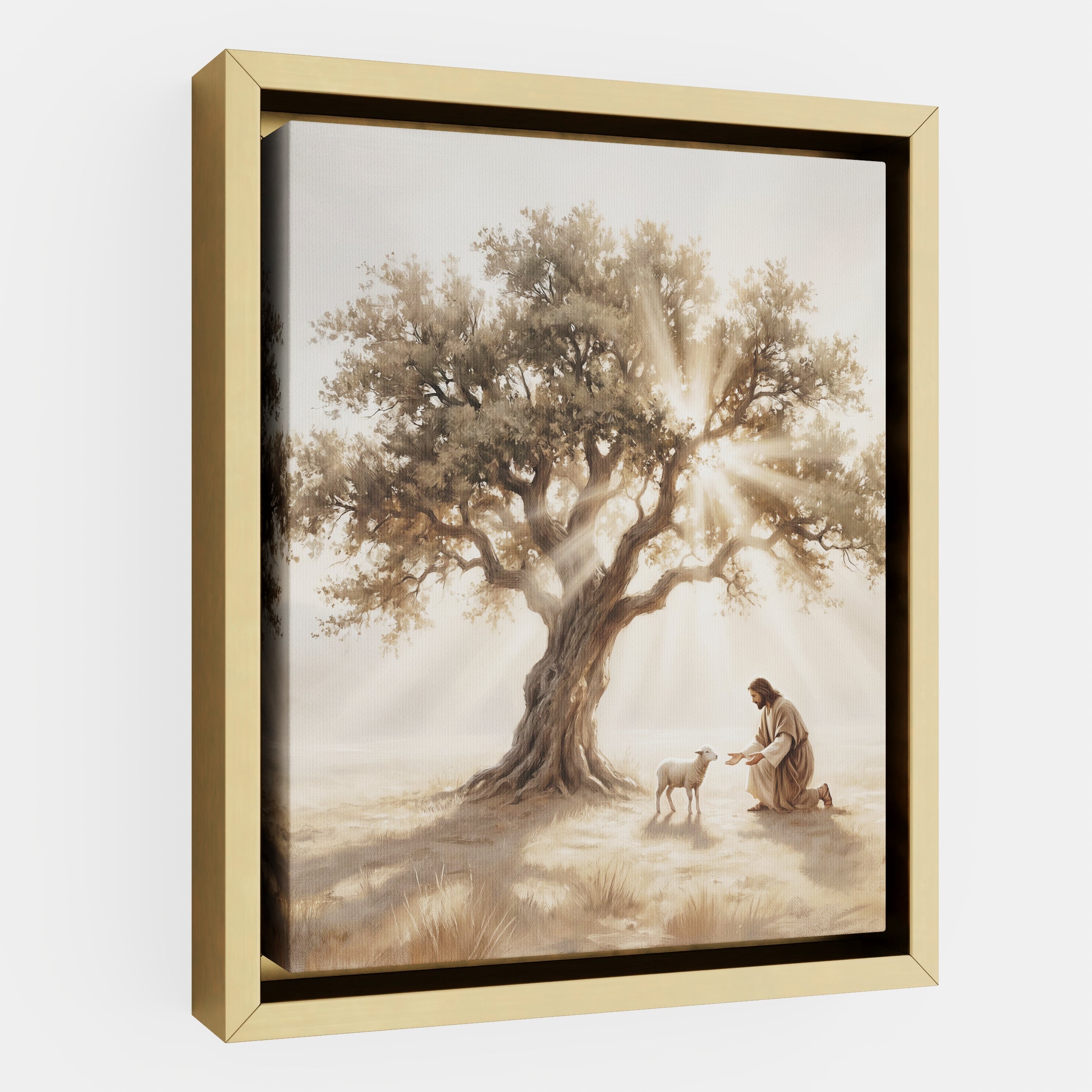 He Kneels for One - Canvas