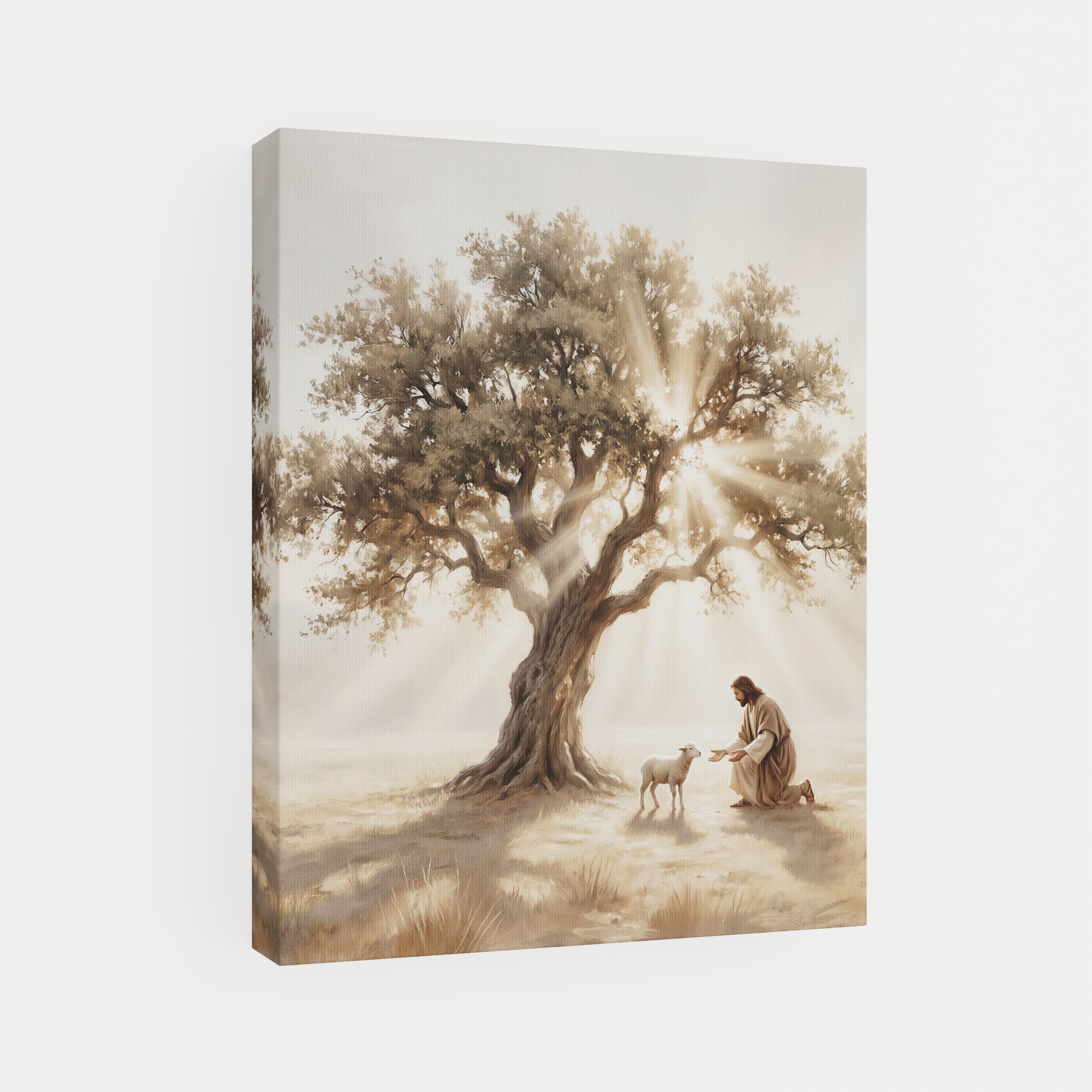 He Kneels for One - Canvas
