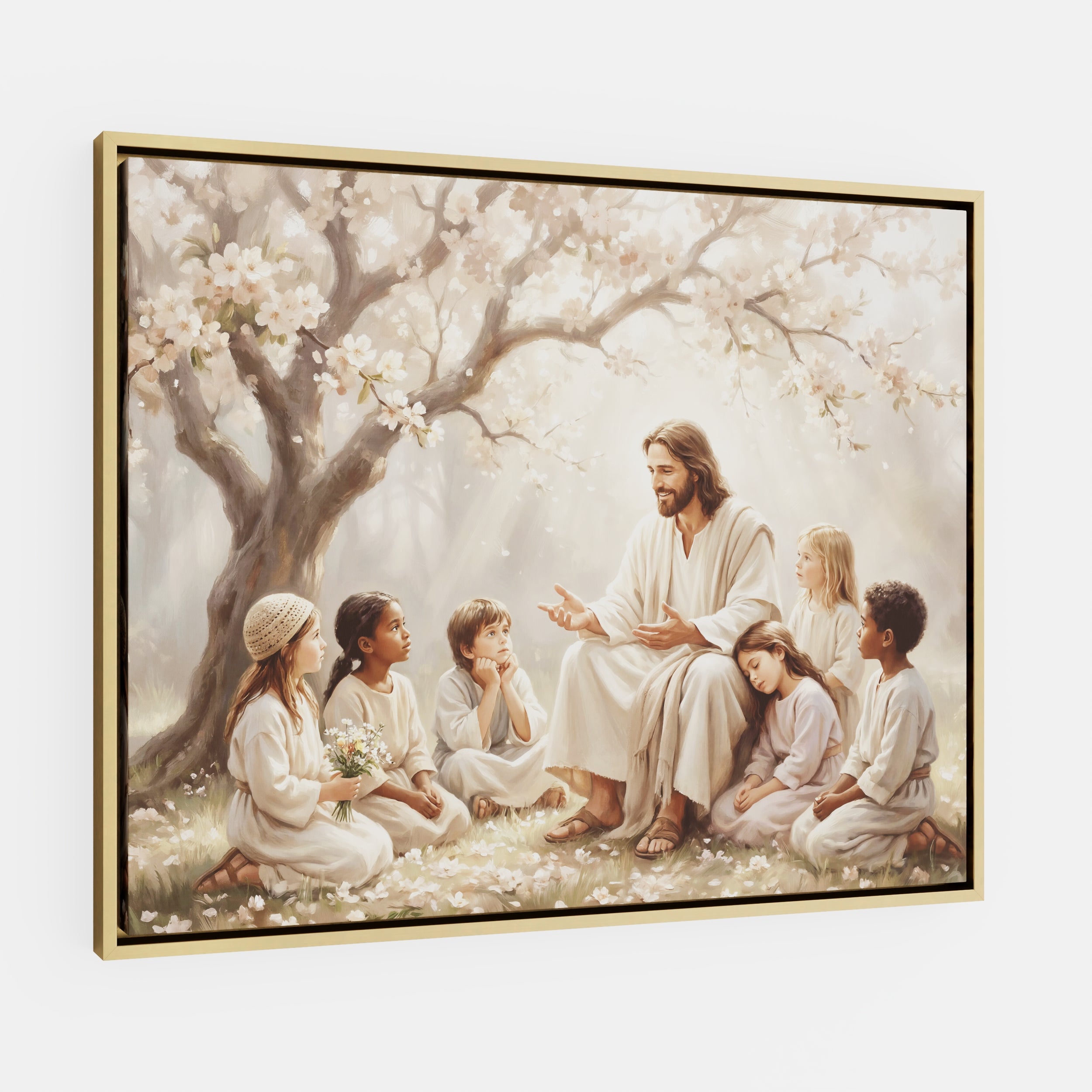 Gathered at His Feet - Canvas