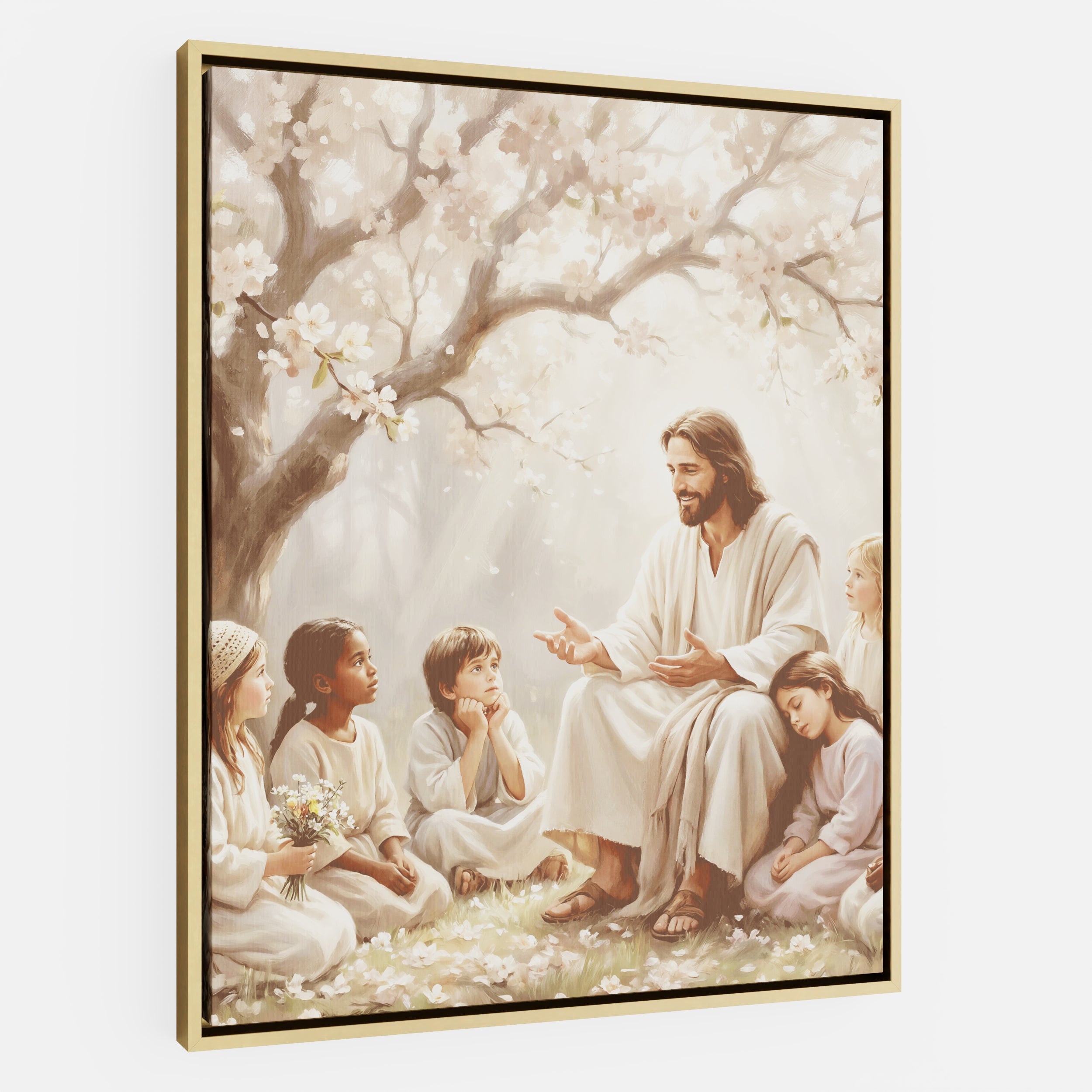 Gathered at His Feet - Canvas