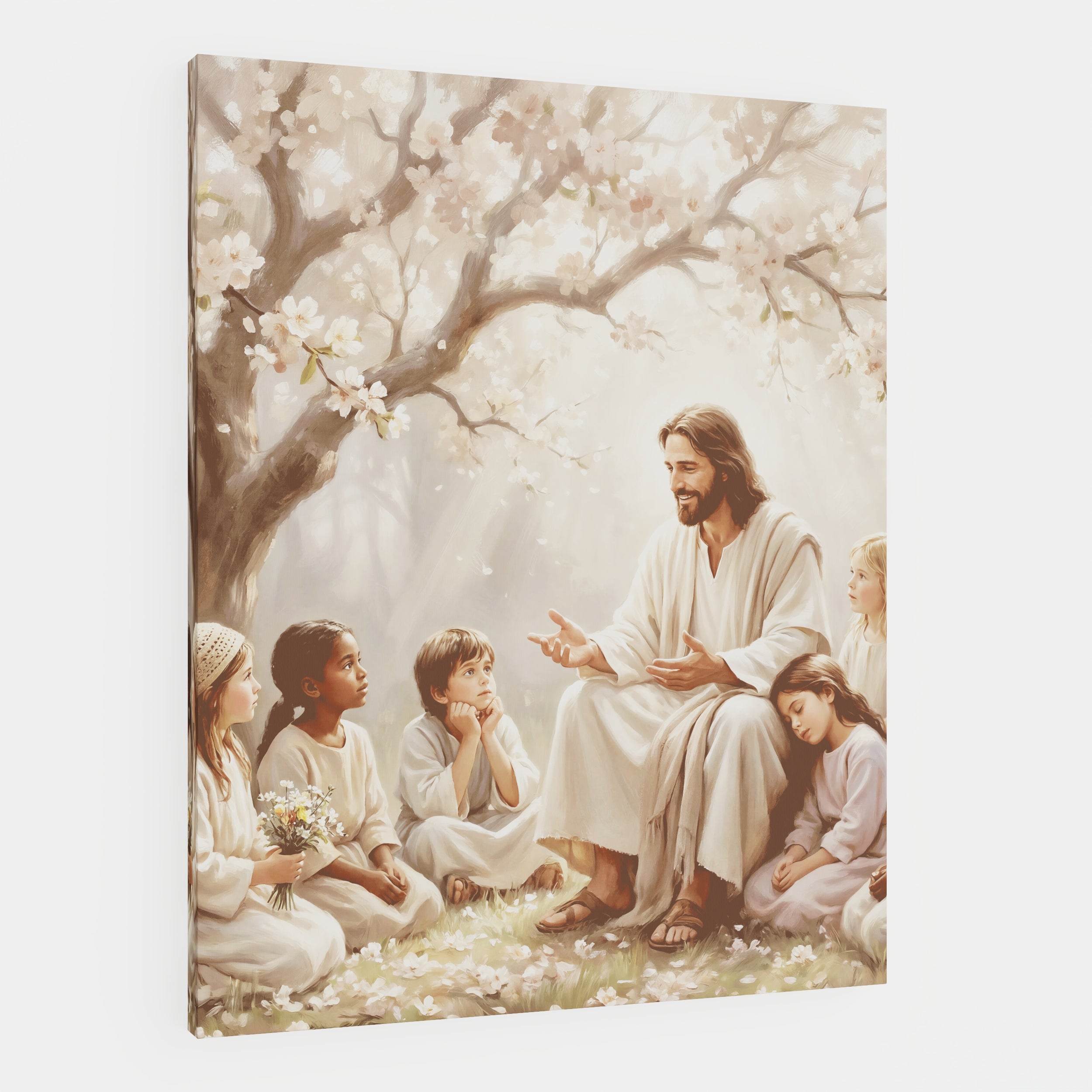 Gathered at His Feet - Canvas