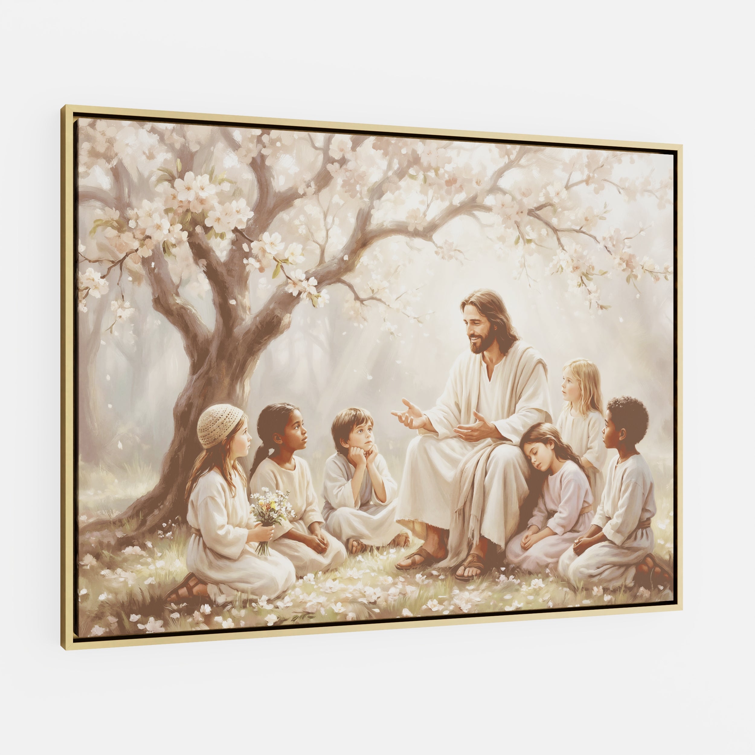 Gathered at His Feet - Canvas