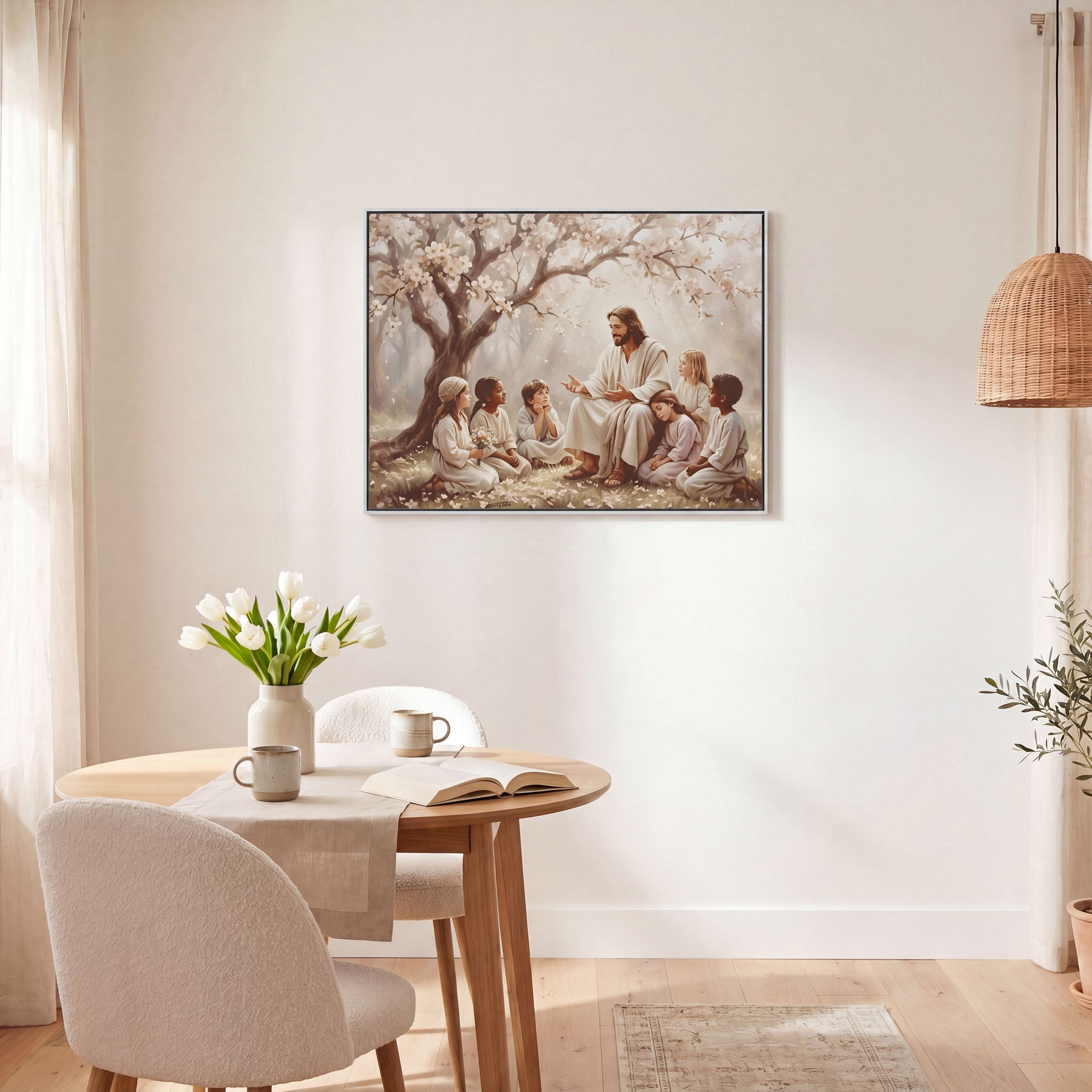 Gathered at His Feet - Canvas