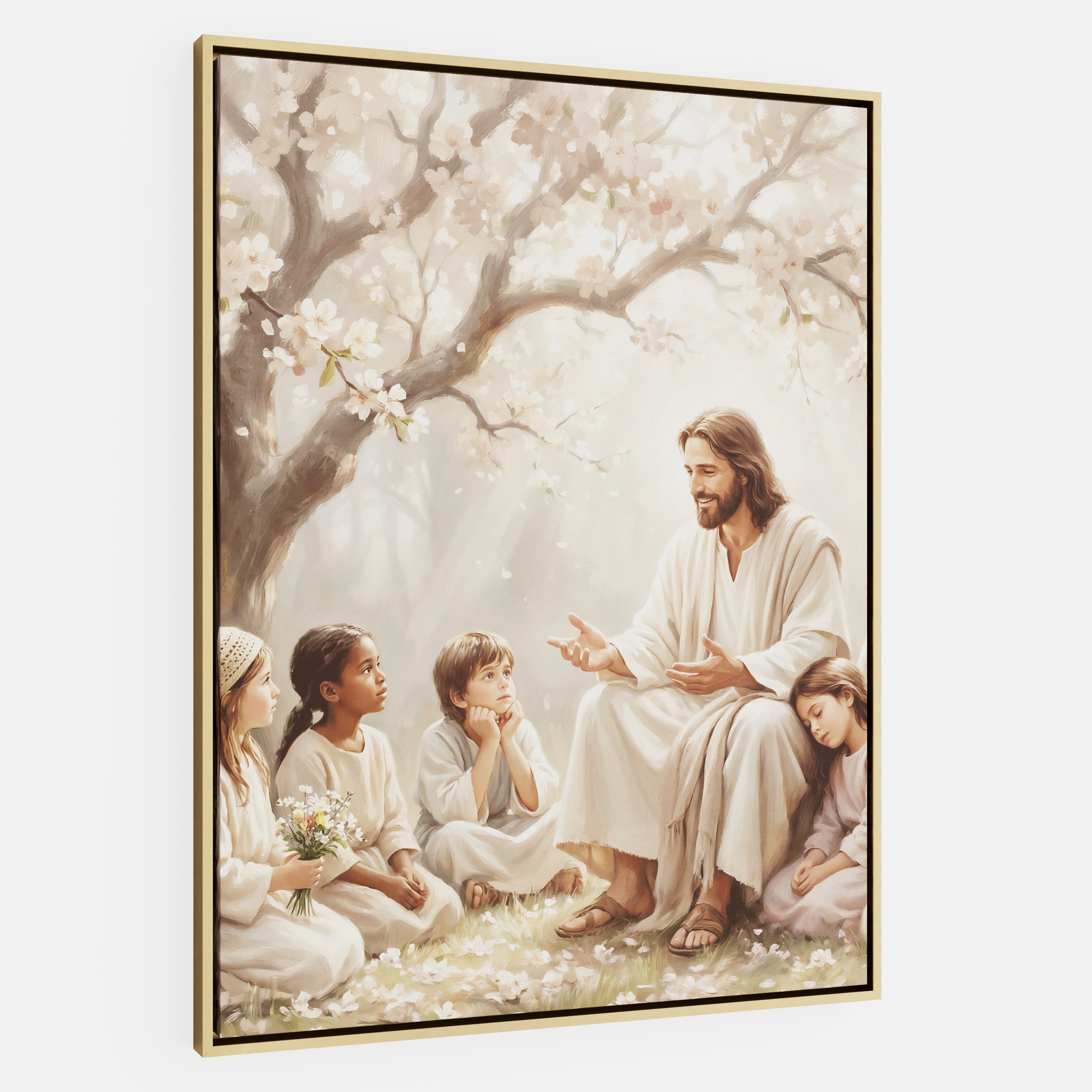 Gathered at His Feet - Canvas