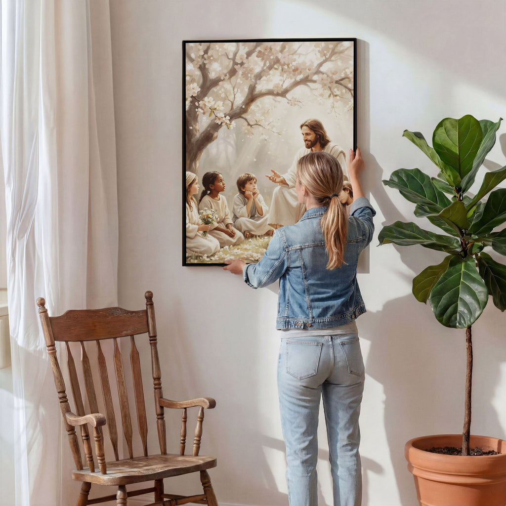 Gathered at His Feet - Canvas