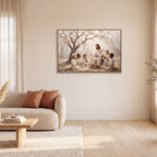 Gathered at His Feet - Canvas