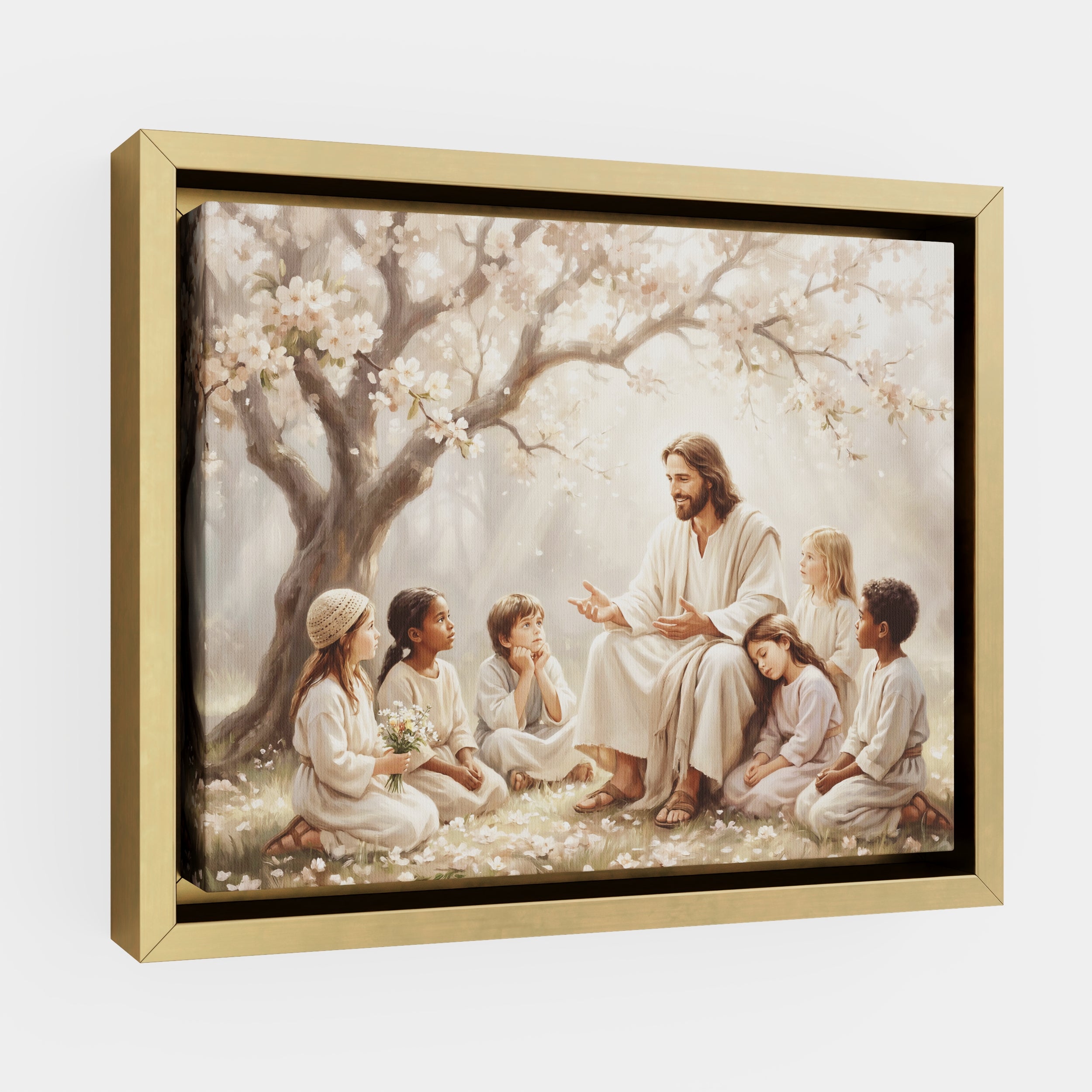 Gathered at His Feet - Canvas