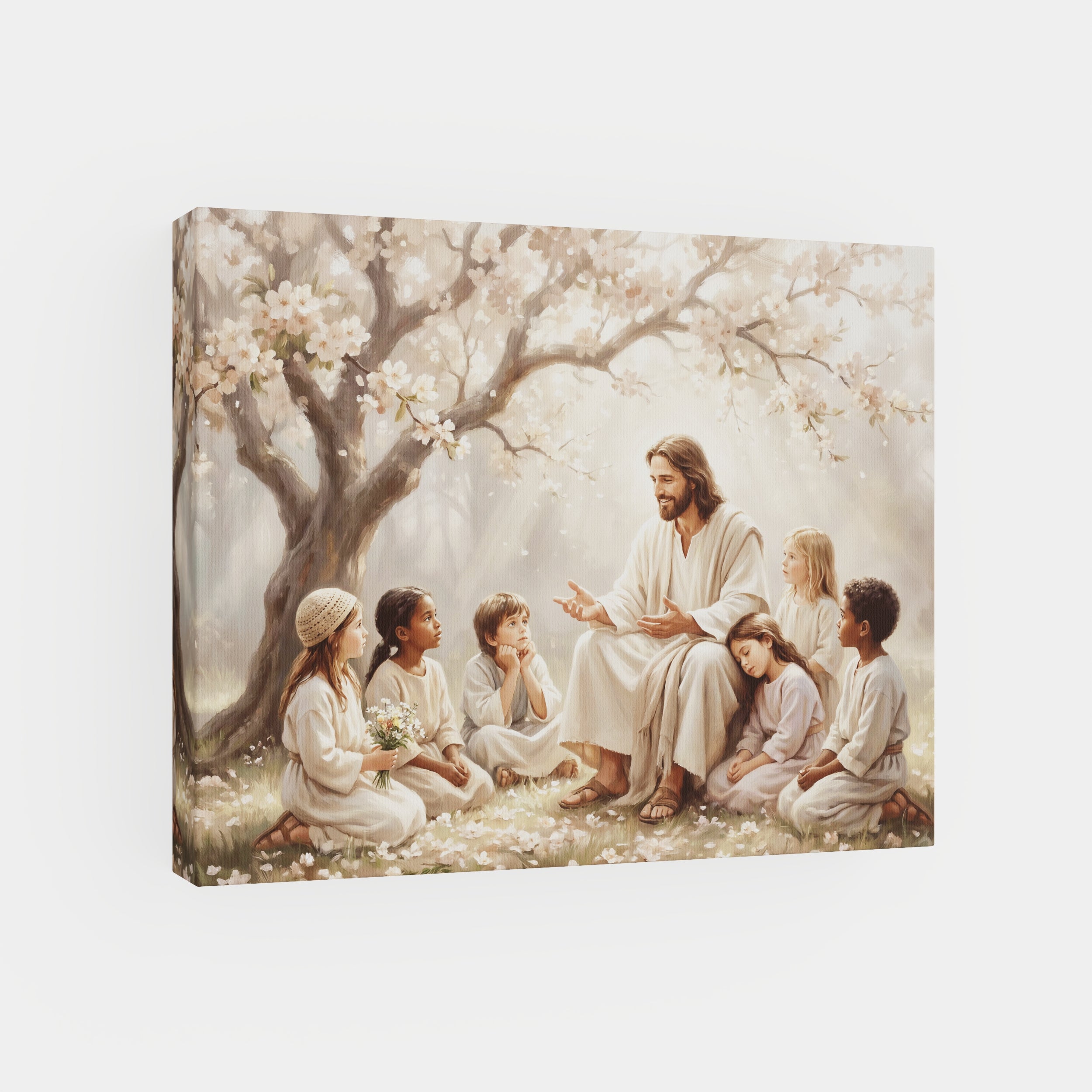 Gathered at His Feet - Canvas