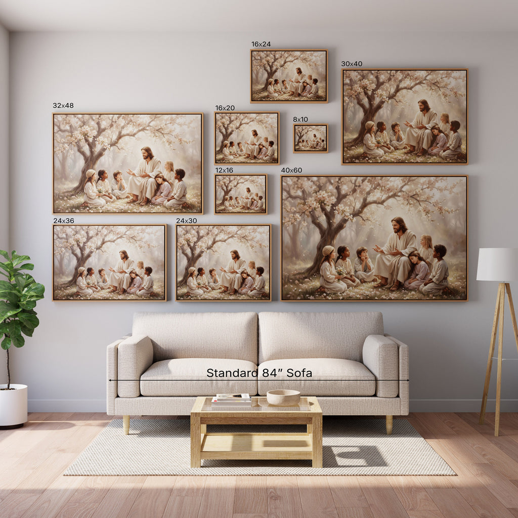 Gathered at His Feet - Canvas