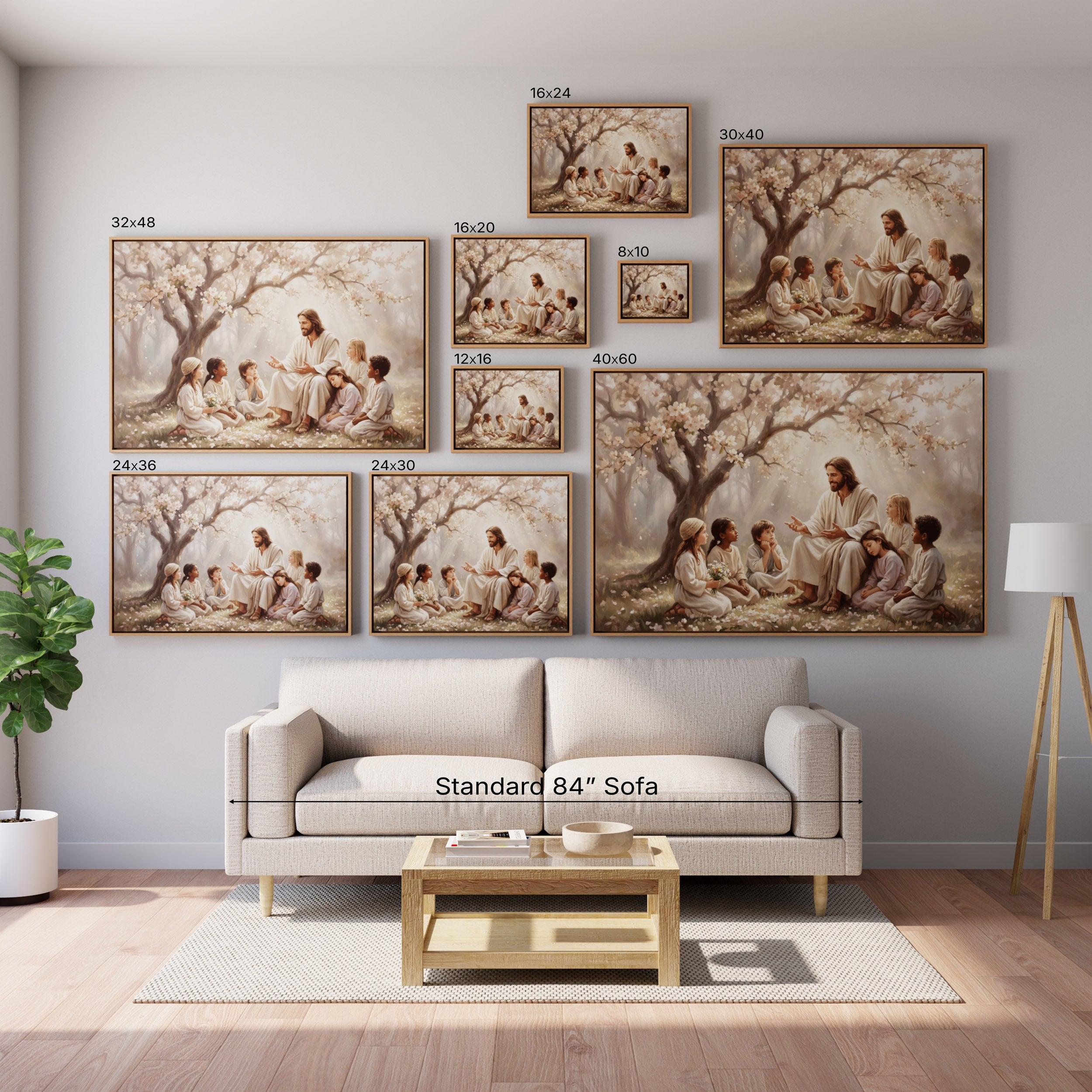 Gathered at His Feet - Canvas