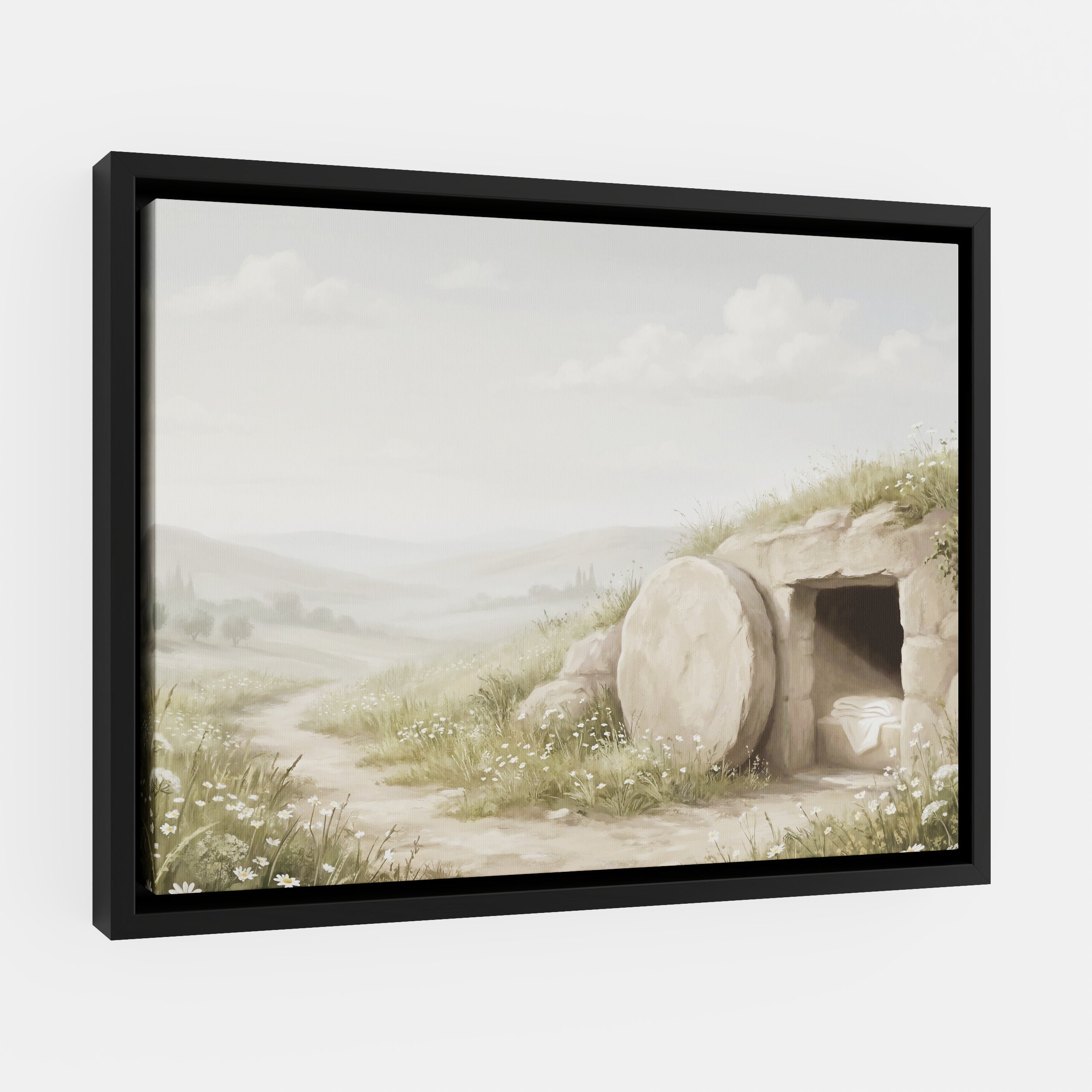 The Stone Was Rolled Away - Canvas