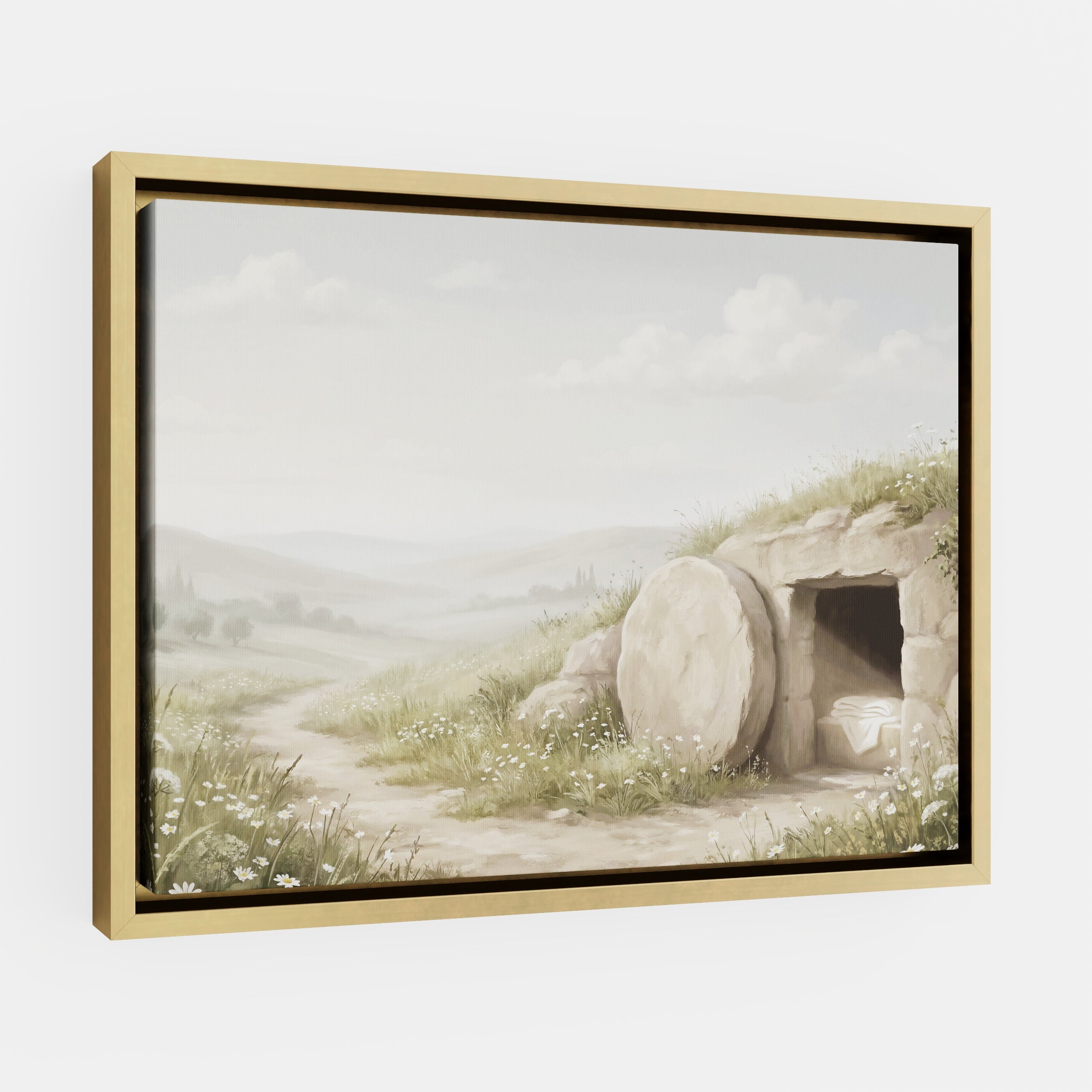 The Stone Was Rolled Away - Canvas