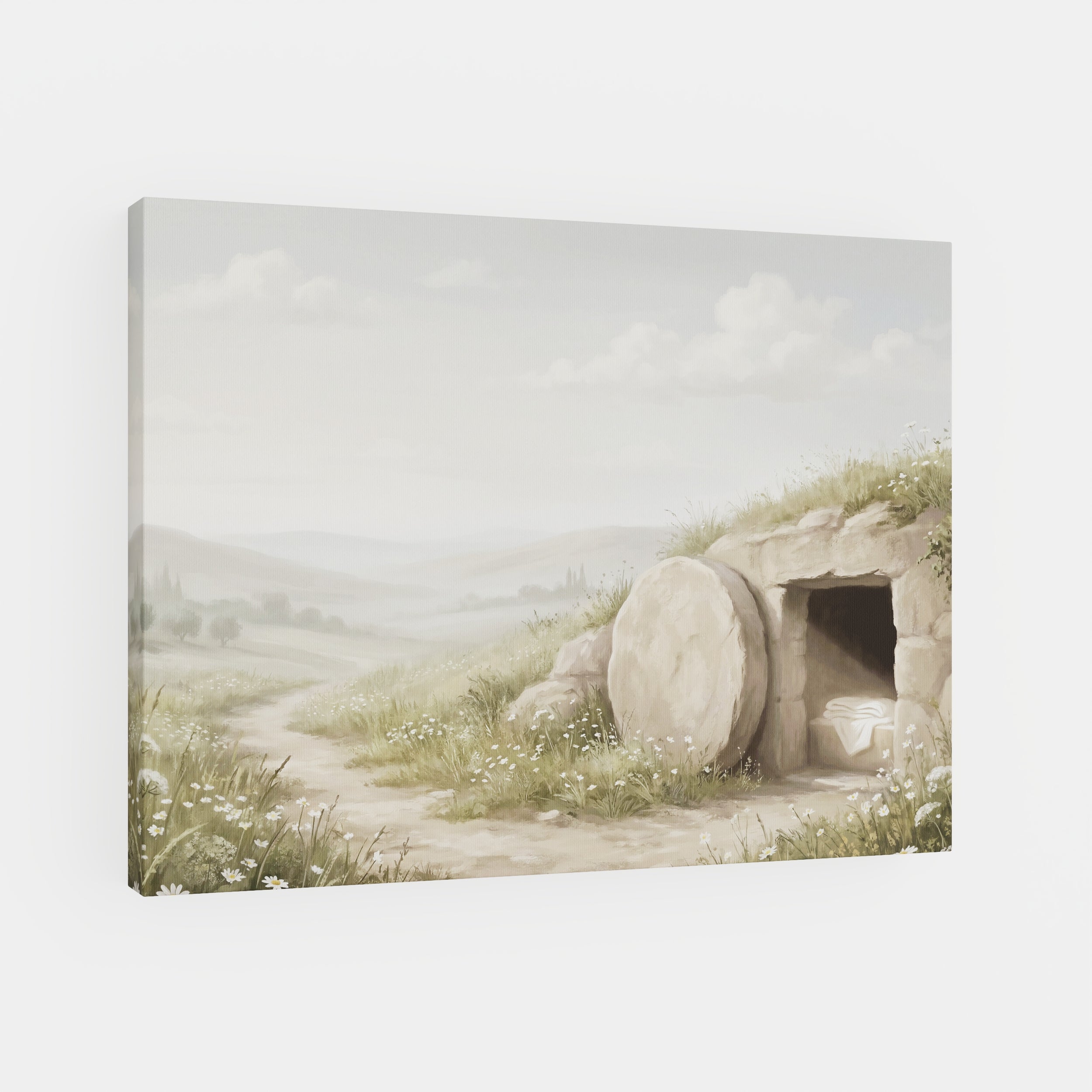 The Stone Was Rolled Away - Canvas