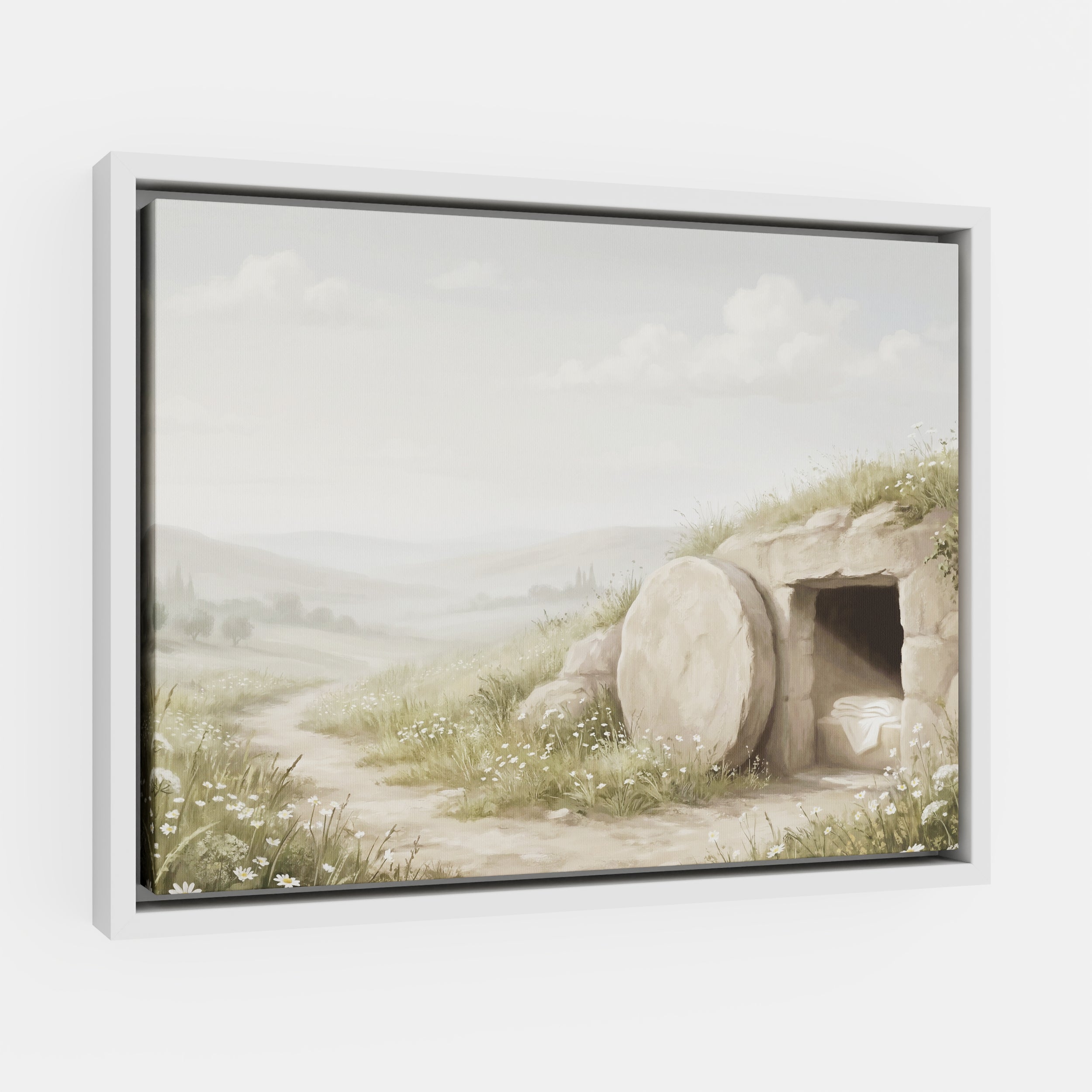 The Stone Was Rolled Away - Canvas