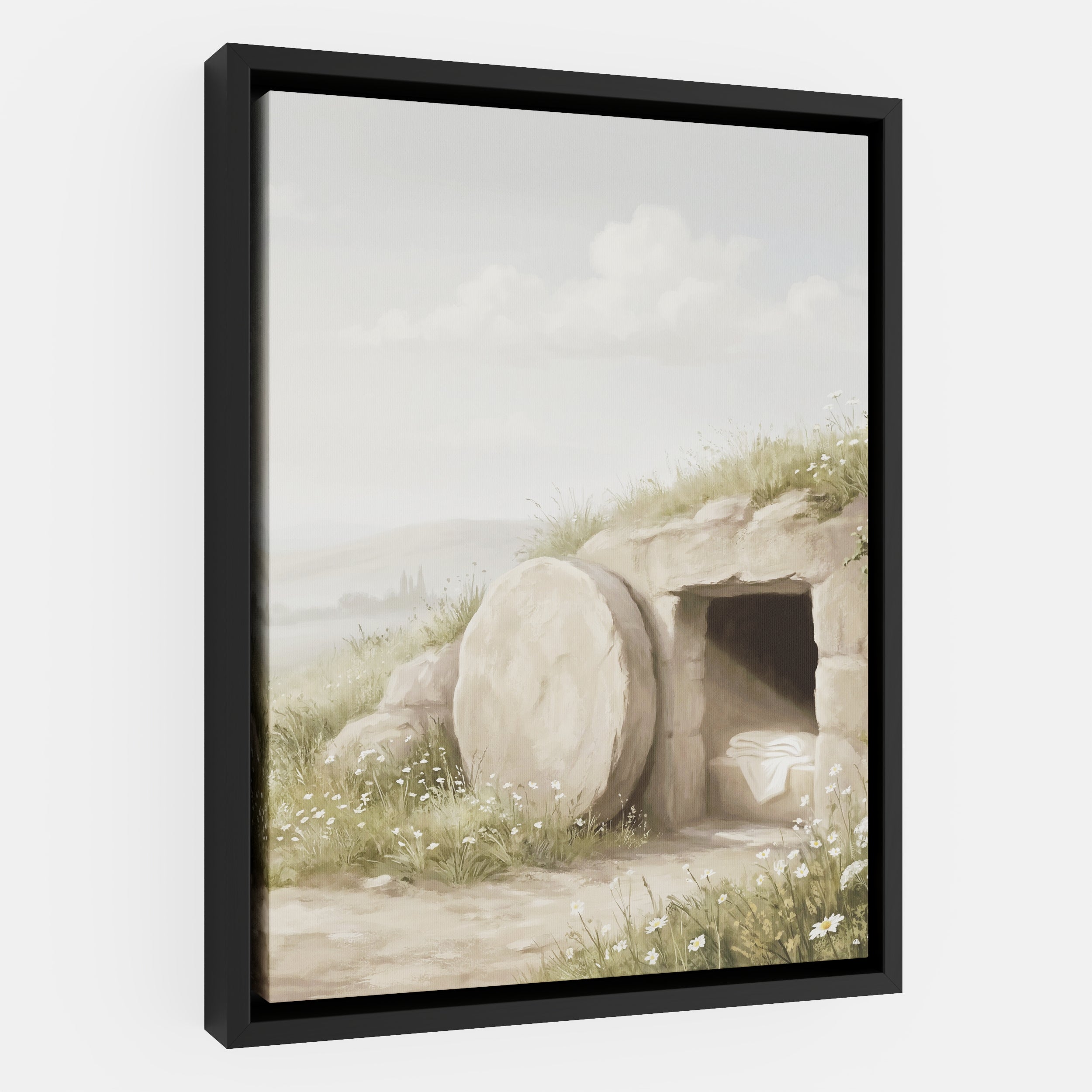 The Stone Was Rolled Away - Canvas